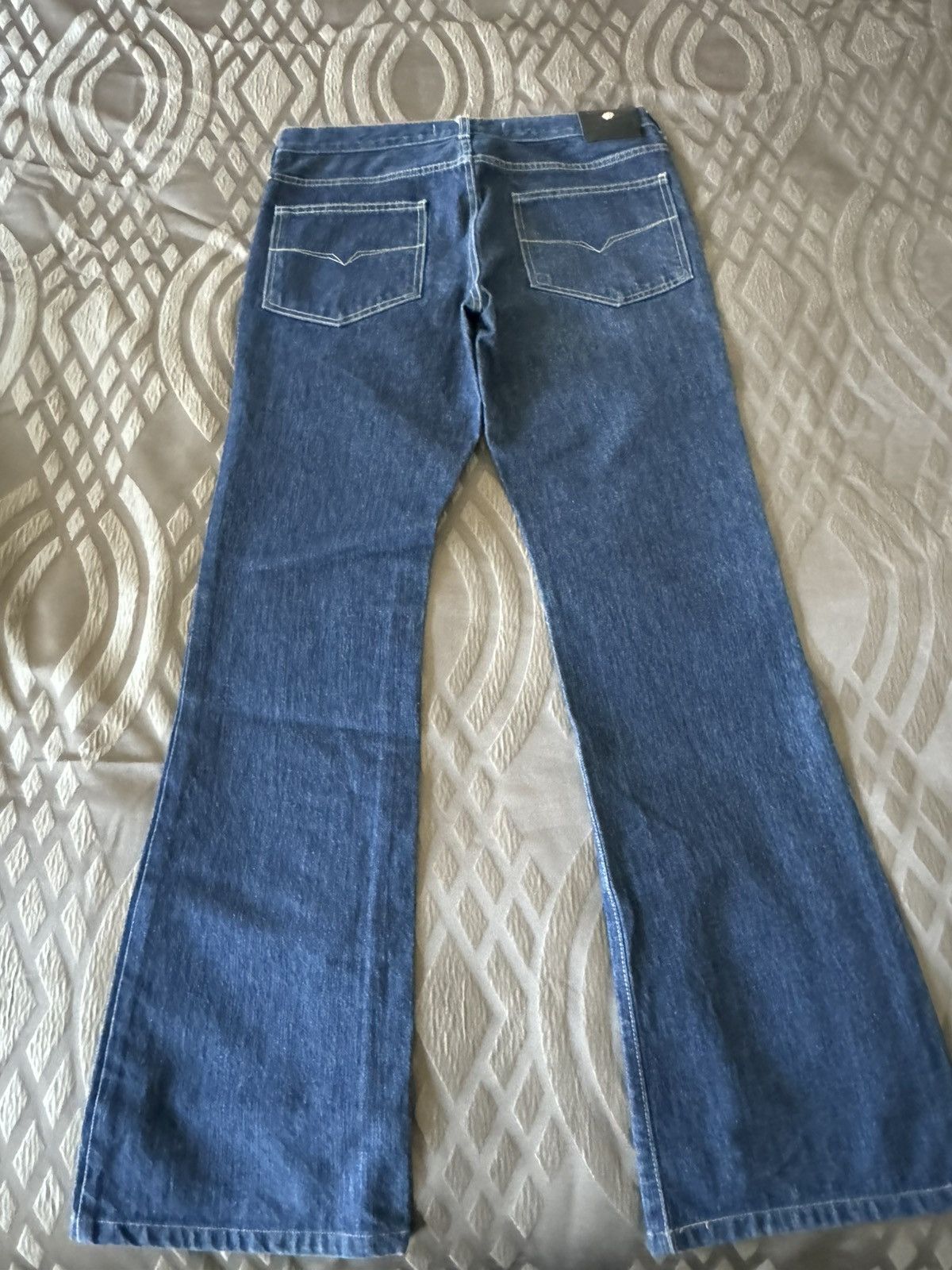Versace Women’s Low rise wide leg Versace blue jeans Size 36" / US 14 / IT 50 - 2 Thumbnail