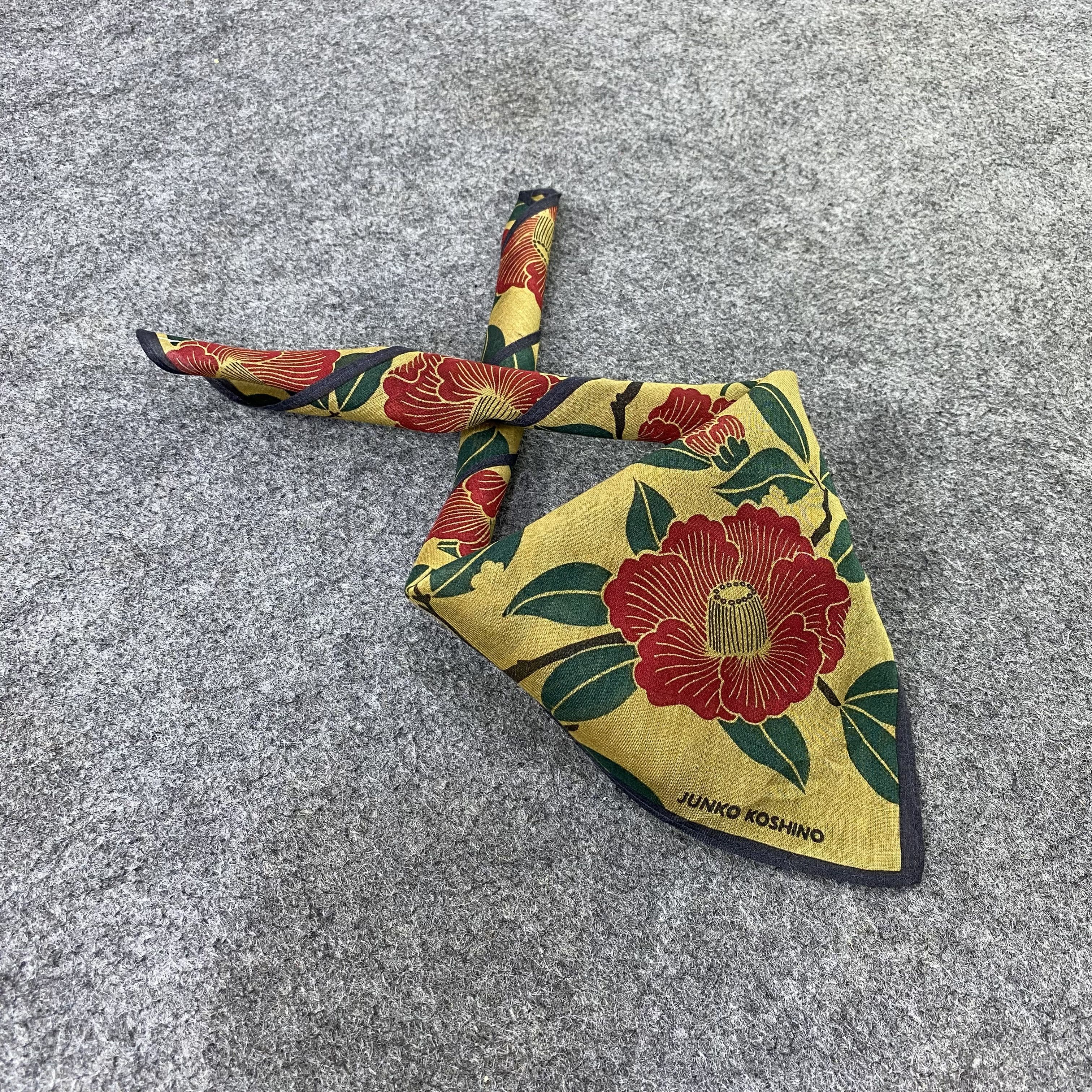 Japanese Brand Junko Koshino Handkerchief / Bandana / Neckerchief-B1377 Size ONE SIZE - 1 Thumbnail