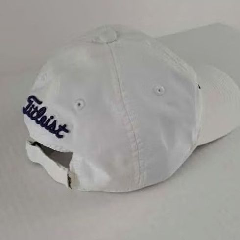 Titleist Titleist Hat Adjustable Size Strap White Lightweight Cotton Canvas Men Baseball Cap Size ONE SIZE - 3 Thumbnail