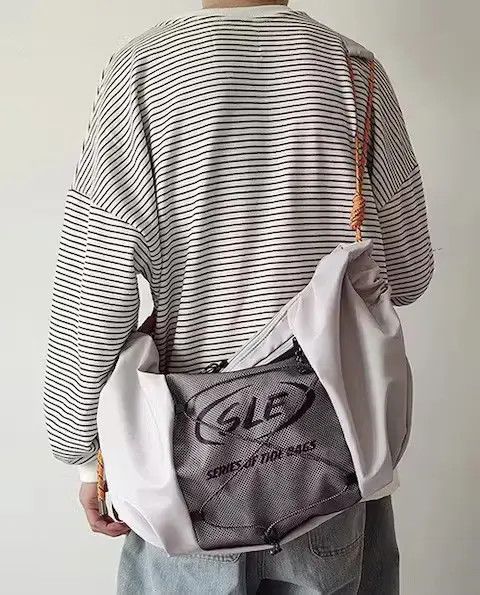 Japanese Brand Fashion Hiphop rope sling side bag messenger crossbody bag Size ONE SIZE - 2 Thumbnail