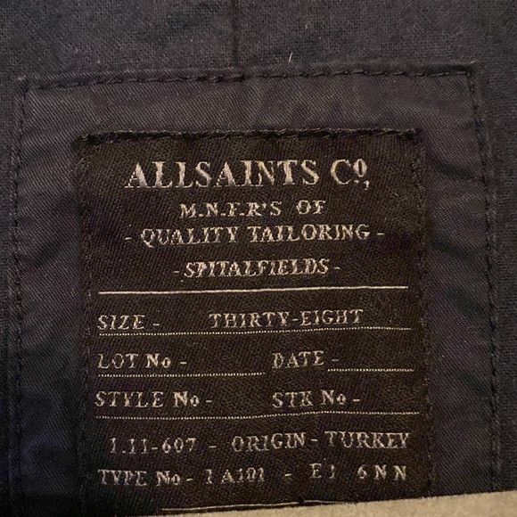 Allsaints Foreman Jacket (double-breasted, chino) Size 38R - 5 Thumbnail
