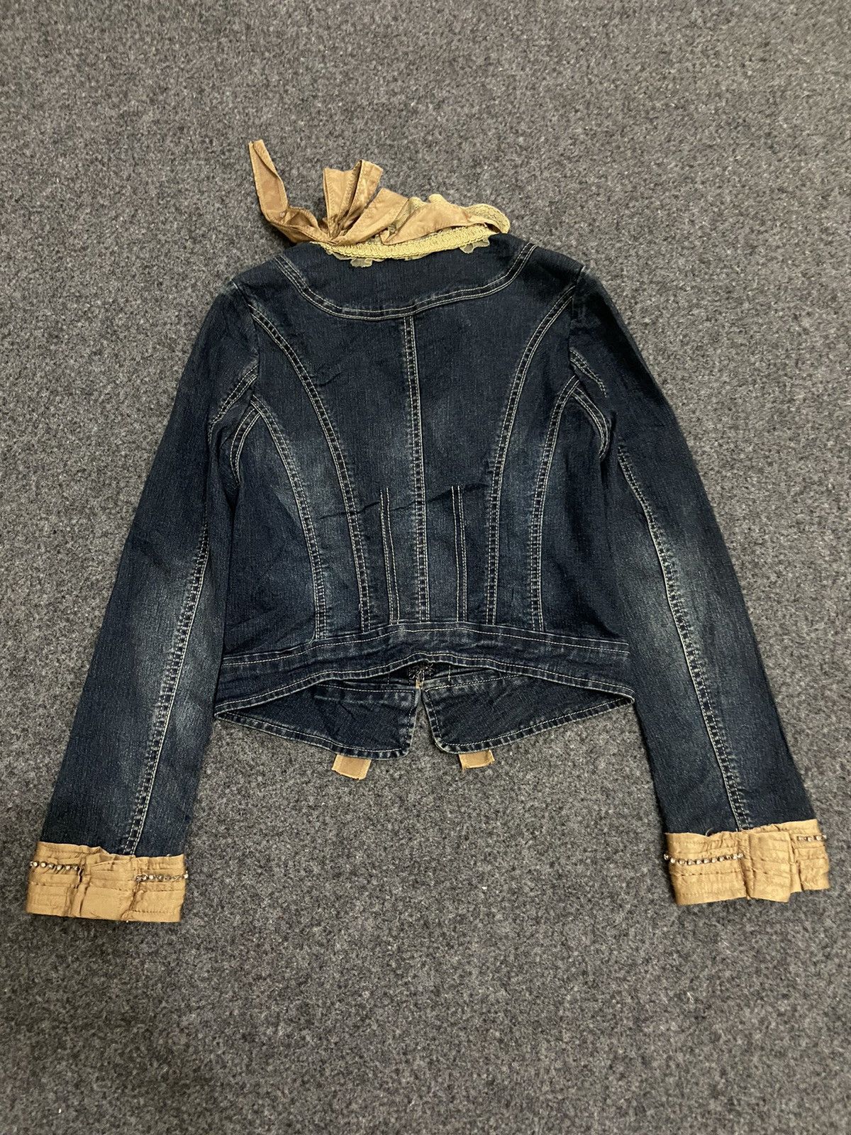 If Six Was Nine × Le Grande Bleu (L.G.B.) Vintage Y2K rosy pink denim jacket with flower Size XS / US 0-2 / IT 36-38 - 5 Thumbnail