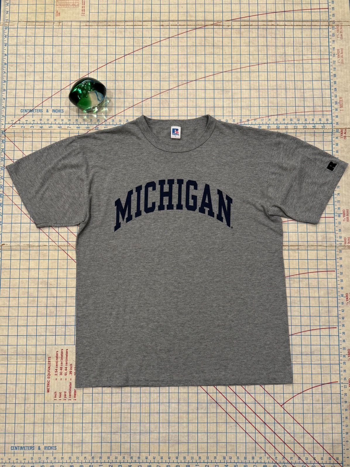Russell Athletic Vintage University of Michigan Russell Athletics Tee Large Size US L / EU 52-54 / 3 - 2 Thumbnail