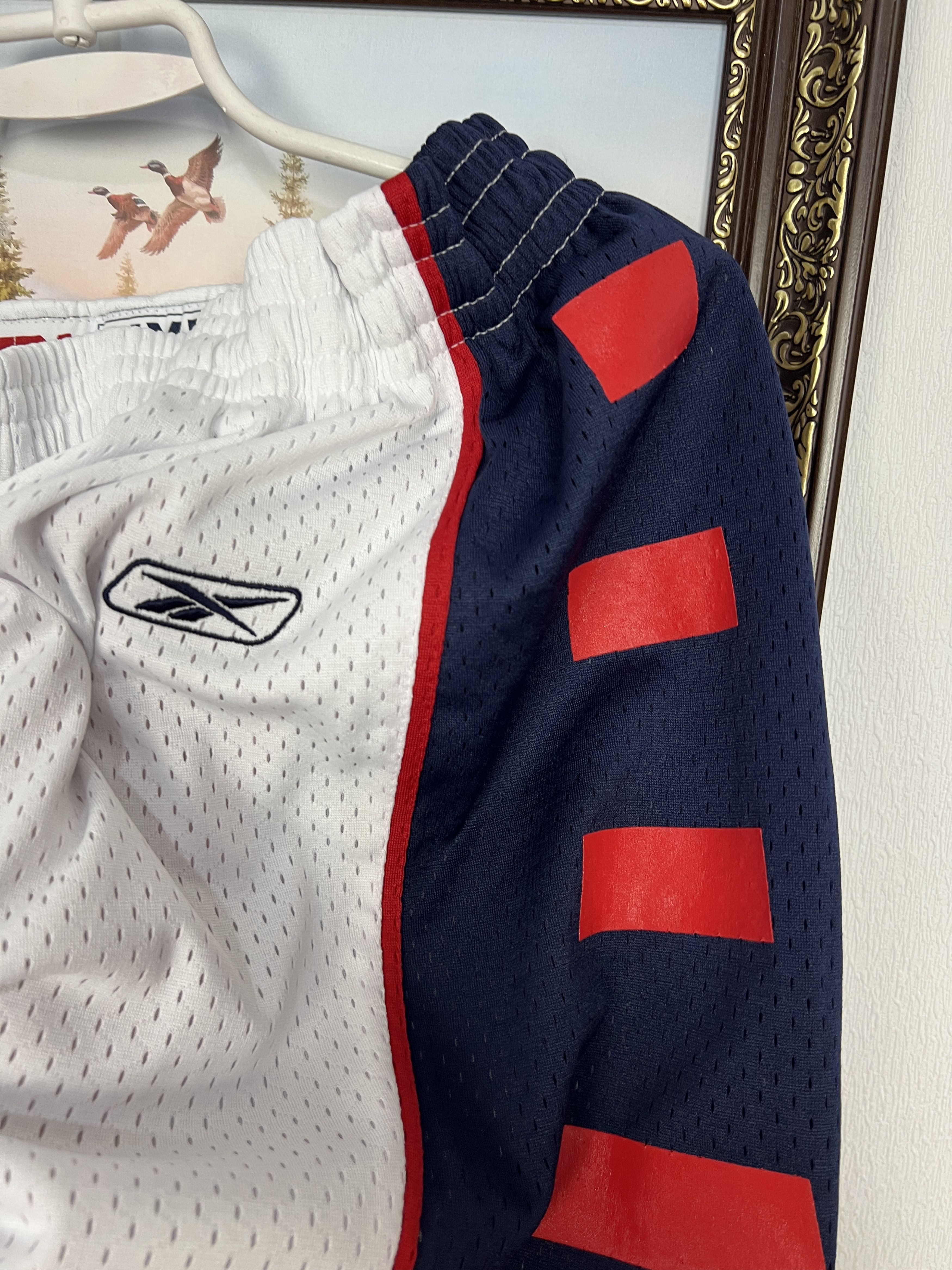 Reebok Vintage 2000's Reebok Team USA Basketball Shorts NBA 2XL Size US 38 / EU 54 - 6 Thumbnail