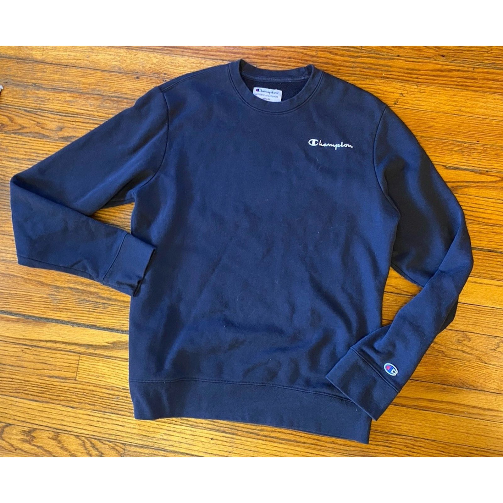 Champion Champion Authentic sweatshirt Men’s Medium Pullover Navy Size US M / EU 48-50 / 2 - 1 Thumbnail