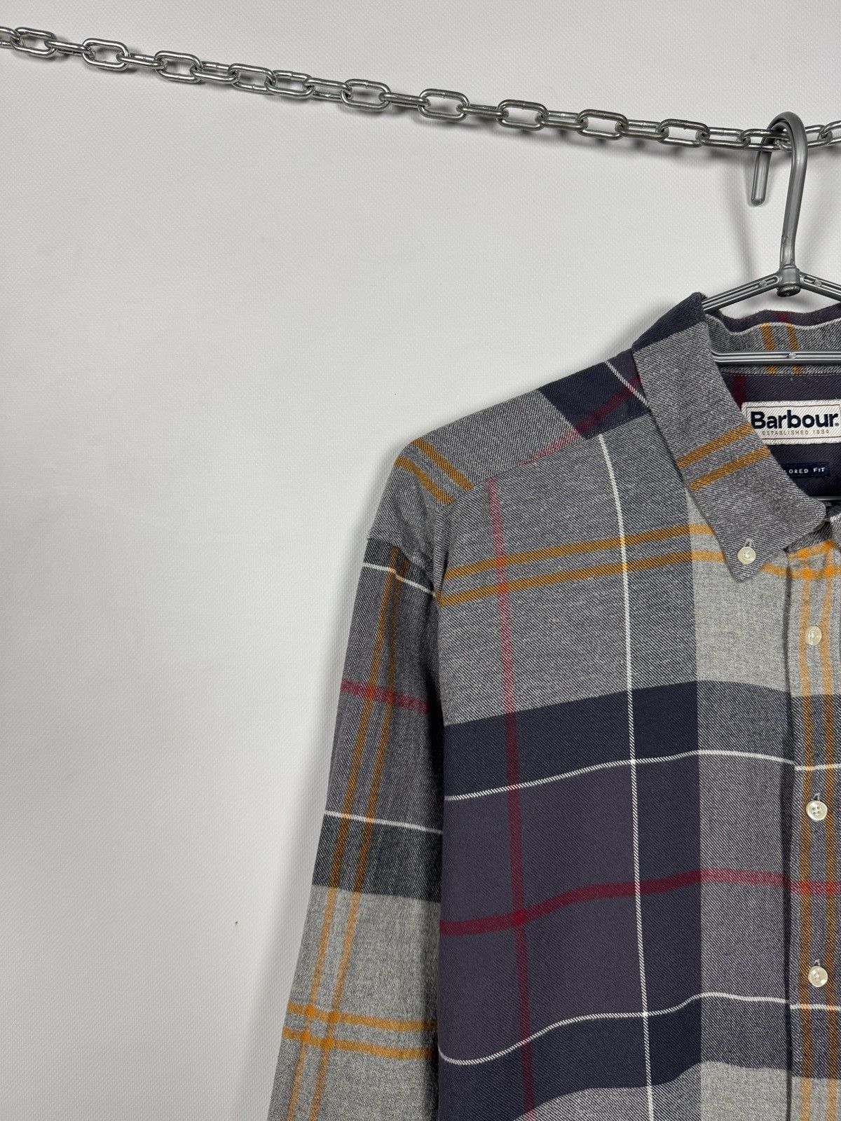 Barbour Barbour Tailored Fit Long Sleeve Plaid Shirt Button Up XXL Size US XXL / EU 58 / 5 - 3 Thumbnail