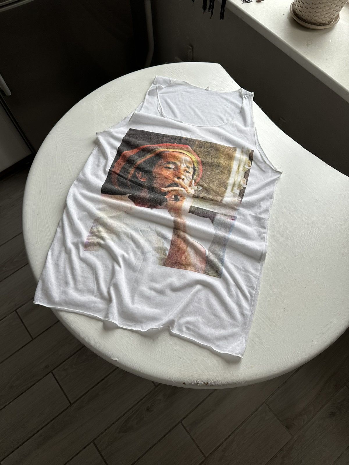 Bob Marley × Vintage Vintage Bob Marley Jersey T Shirt Sleeveless Size US L / EU 52-54 / 3 - 1 Thumbnail