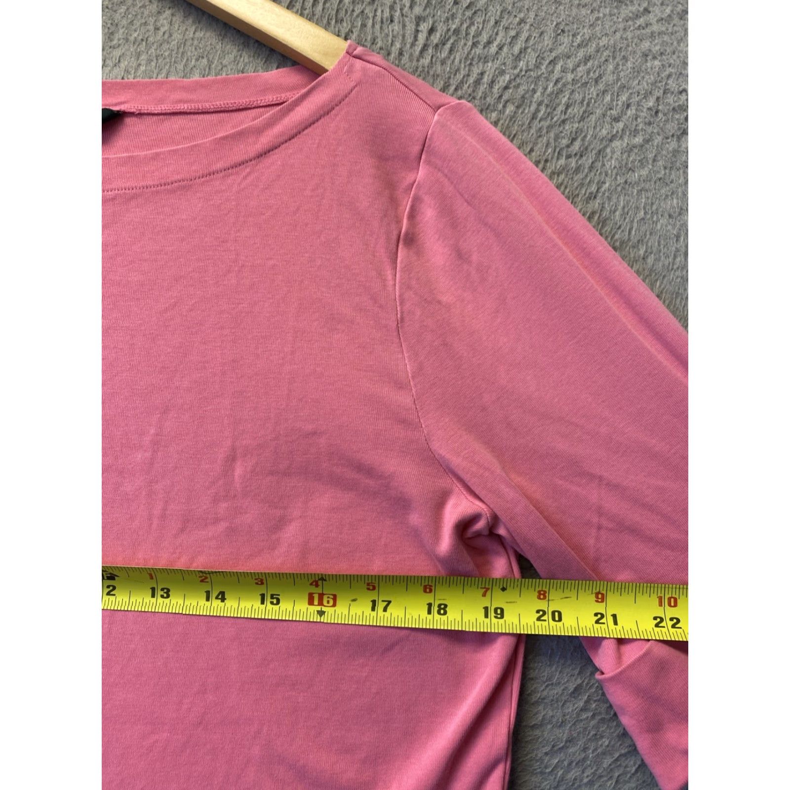 Ralph Lauren VINTAGE Lauren Ralph Lauren Plus Pink Cotton-Blend Boatneck Shirt XL Elbow Sleeve Womens Size XL / US 12-14 / IT 48-50 - 3 Thumbnail
