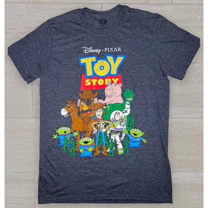 Disney Toy Story Woody and Character Disney Pixar Grey Shirt | Grailed