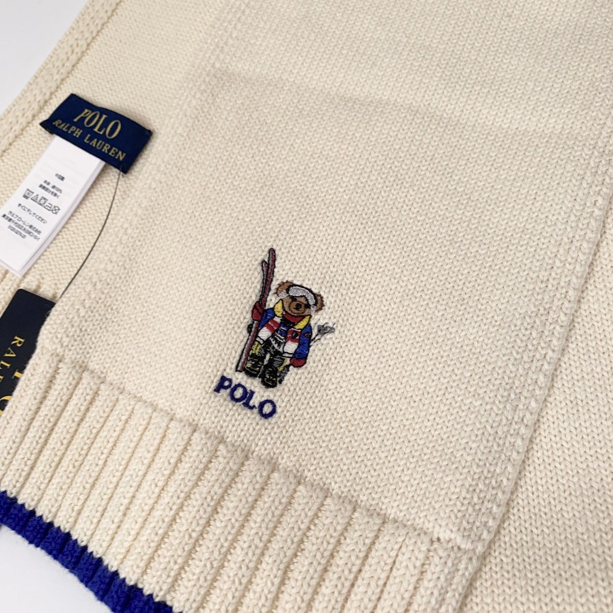 Polo Ralph Lauren Ralph Lauren polo bear embroidered scarf 100% cotton Size ONE SIZE - 13 Thumbnail