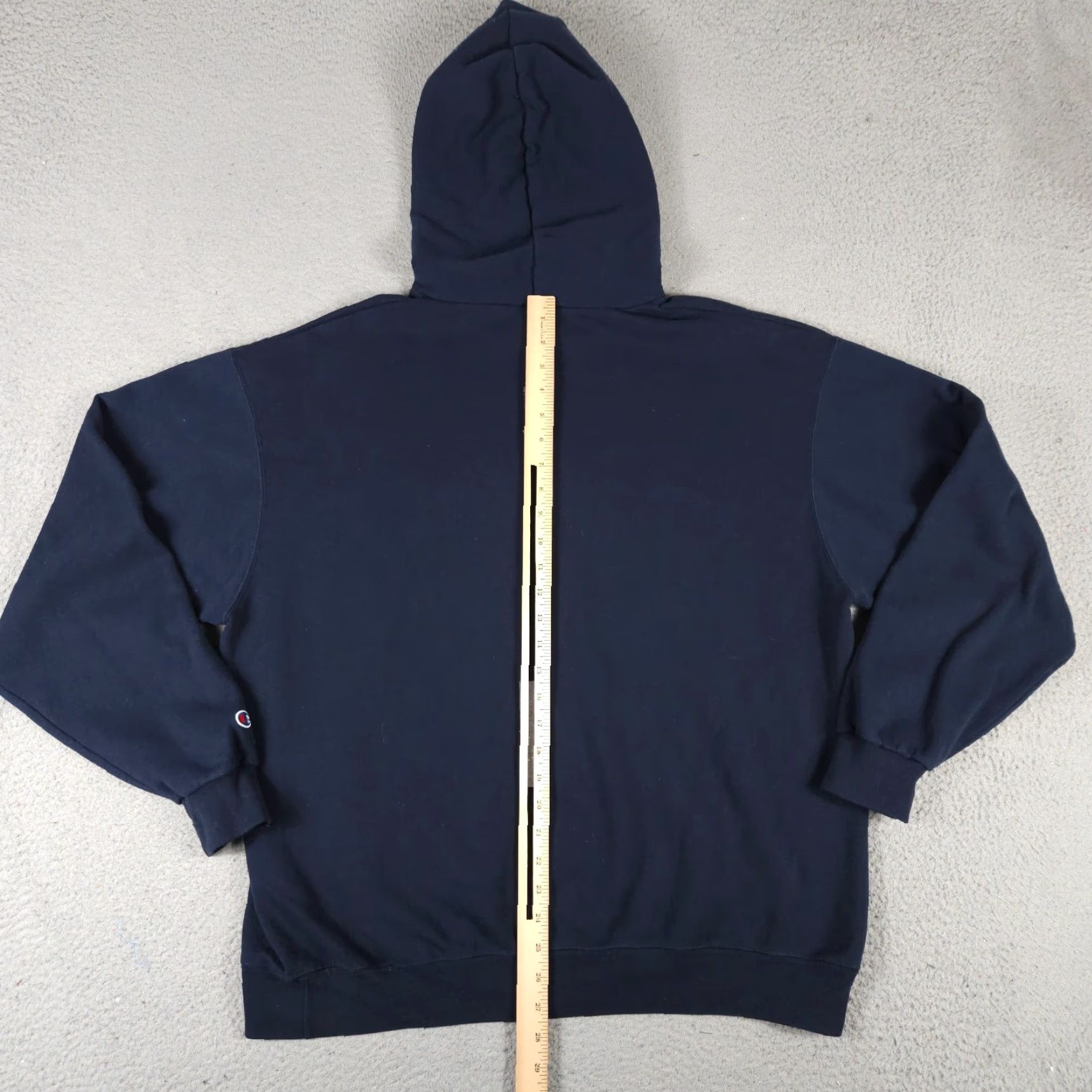 Champion Champion Casual Pullover Hoodie XL Blue Men's Sweatshirt, Solid, Mock Neck, Long Sleeve, Adjustable, All Seasons Size US XL / EU 56 / 4 - 7 Thumbnail