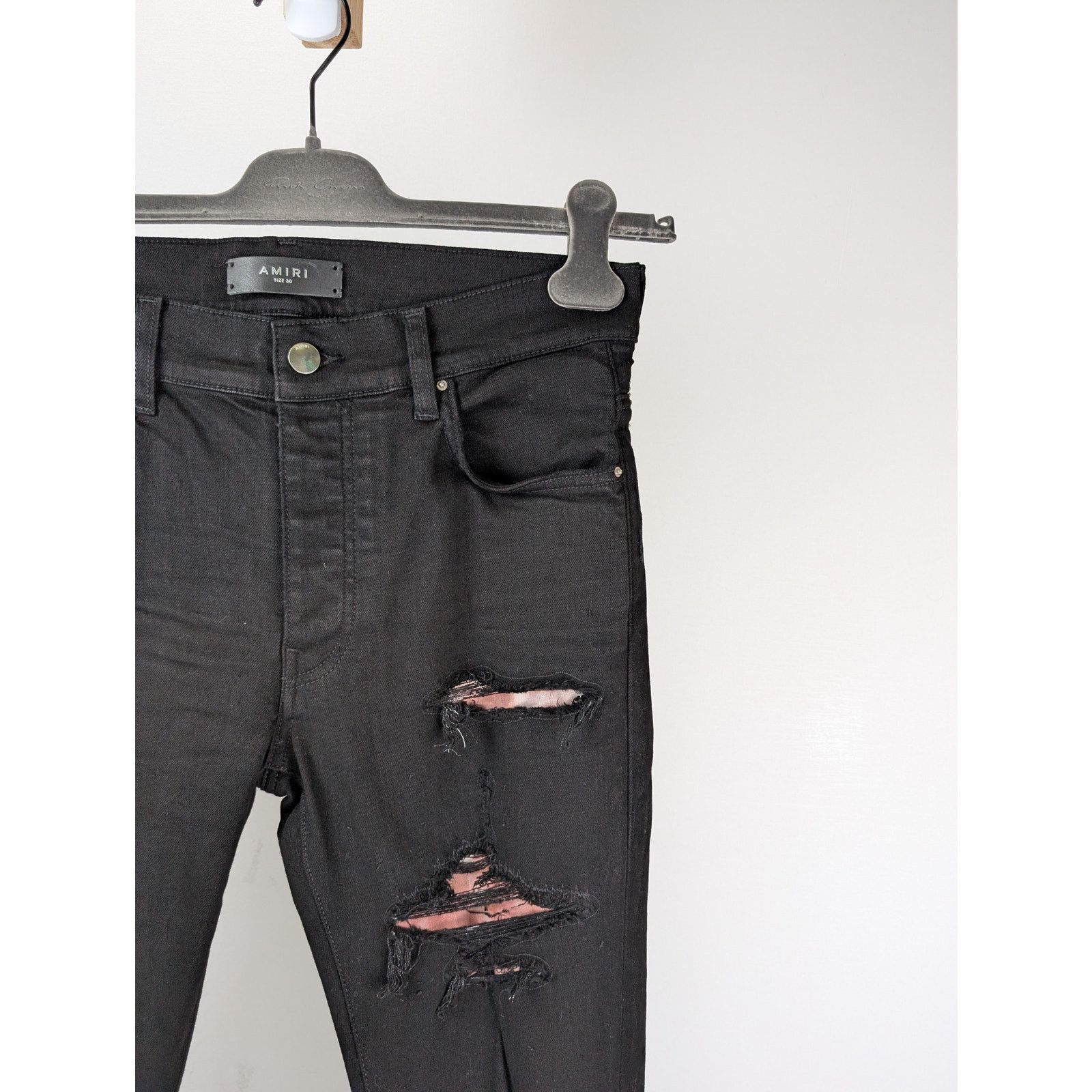 Amiri o1rshd1 Tie Dye Core Logo Jean in Black Size US 30 / EU 46 - 4 Thumbnail