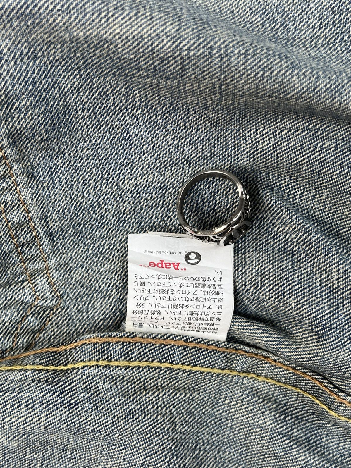 Aape × Supreme × Vintage RARE AAPE DENIM JACKET Size US XXS / EU 40 - 7 Thumbnail
