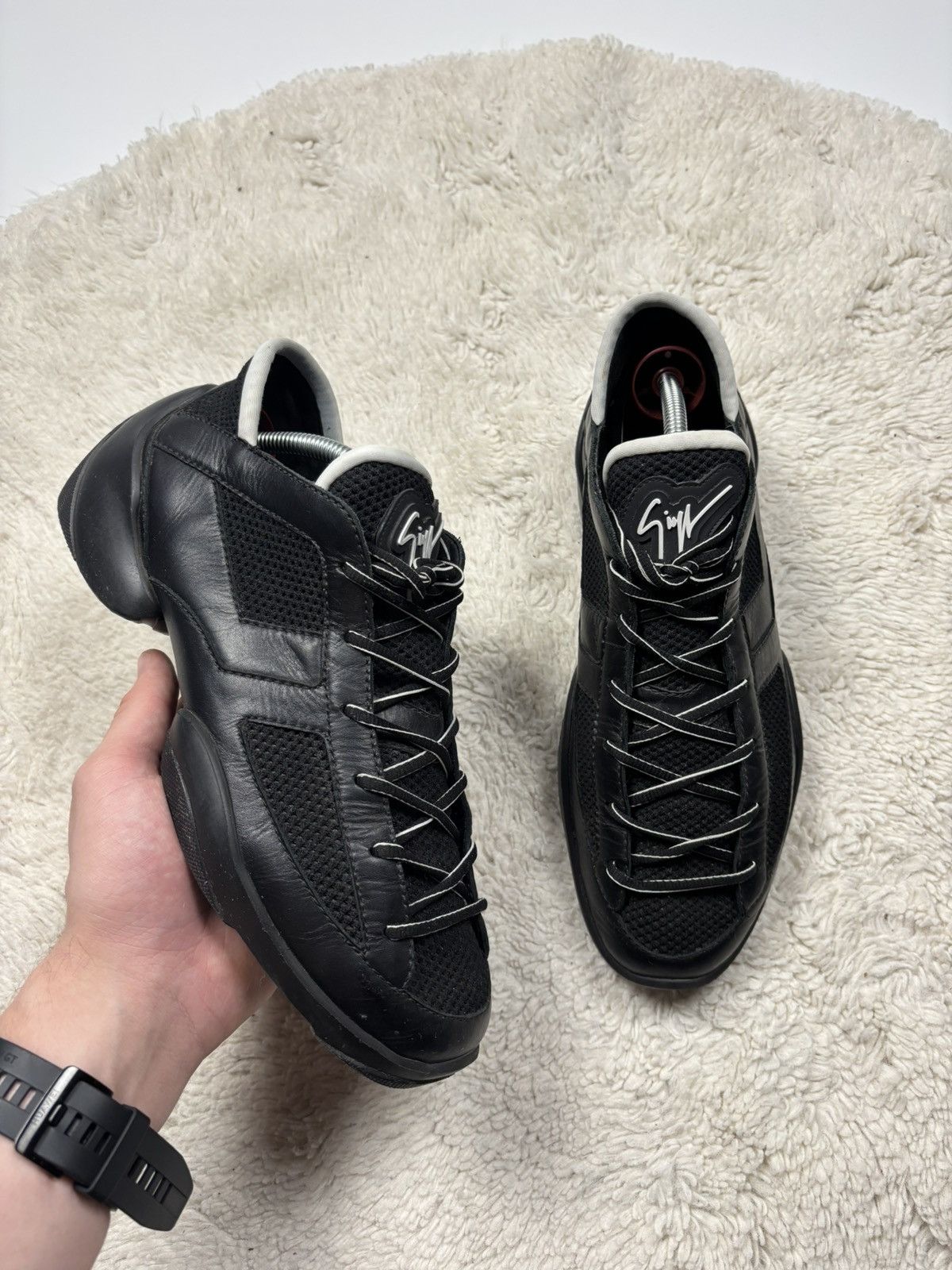 Giuseppe Zanotti Giuseppe Zanotti Men’s Leather Sneakers Rare Luxury Size US 7 / EU 40 - 2 Thumbnail