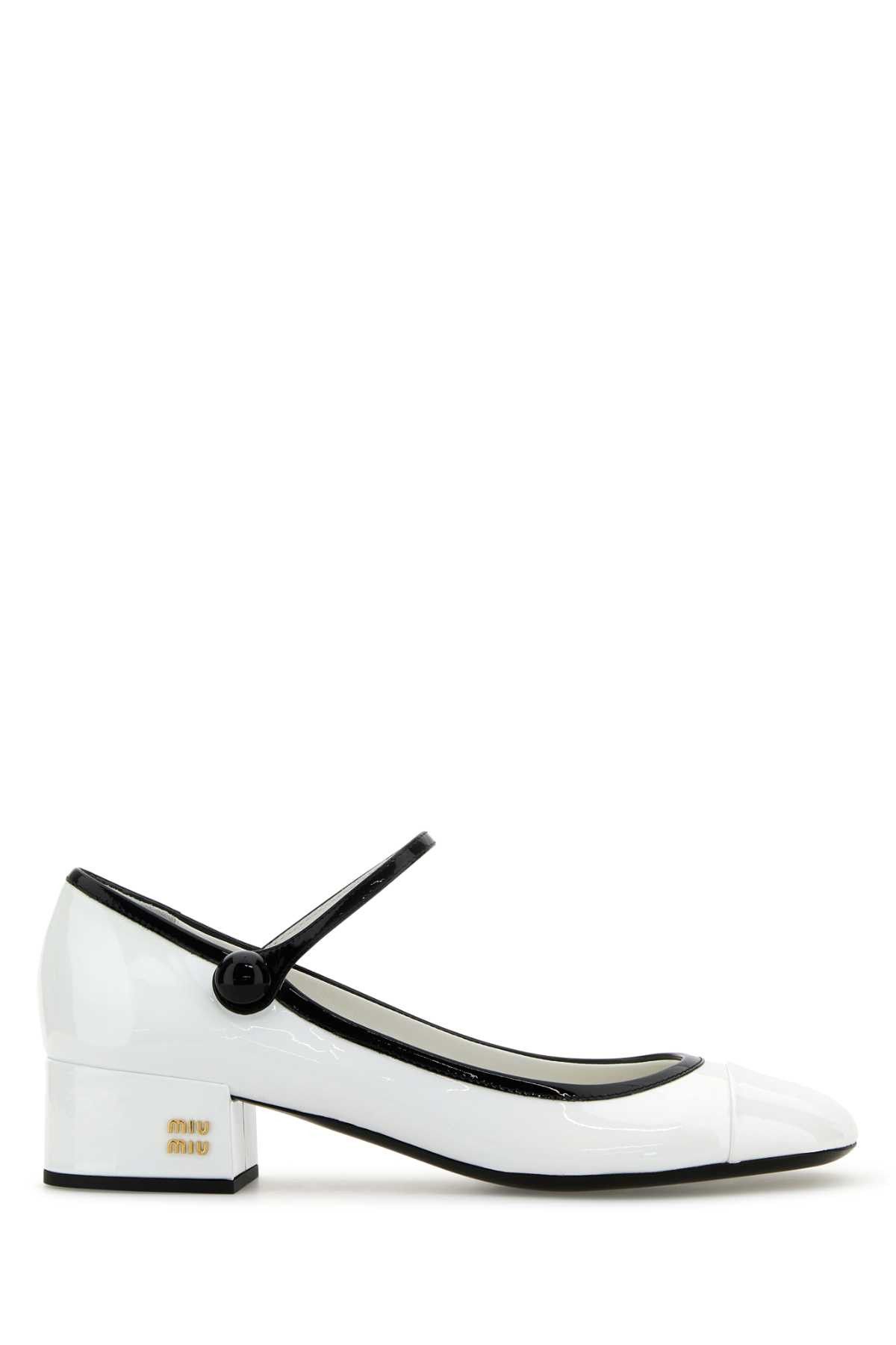 Miu Miu White Leather Pumps Size US 6 / IT 36 - 1 Thumbnail