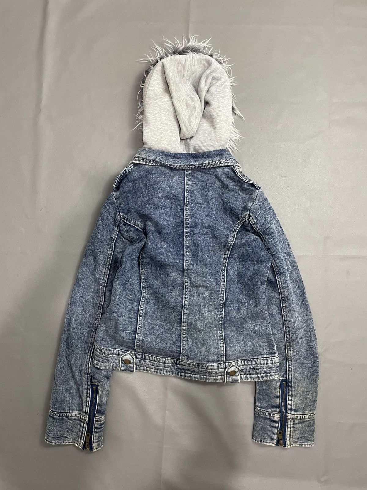 Japanese Brand Japanese Asymetrical Zip Fur Hoodie Size L / US 10 / IT 46 - 5 Thumbnail