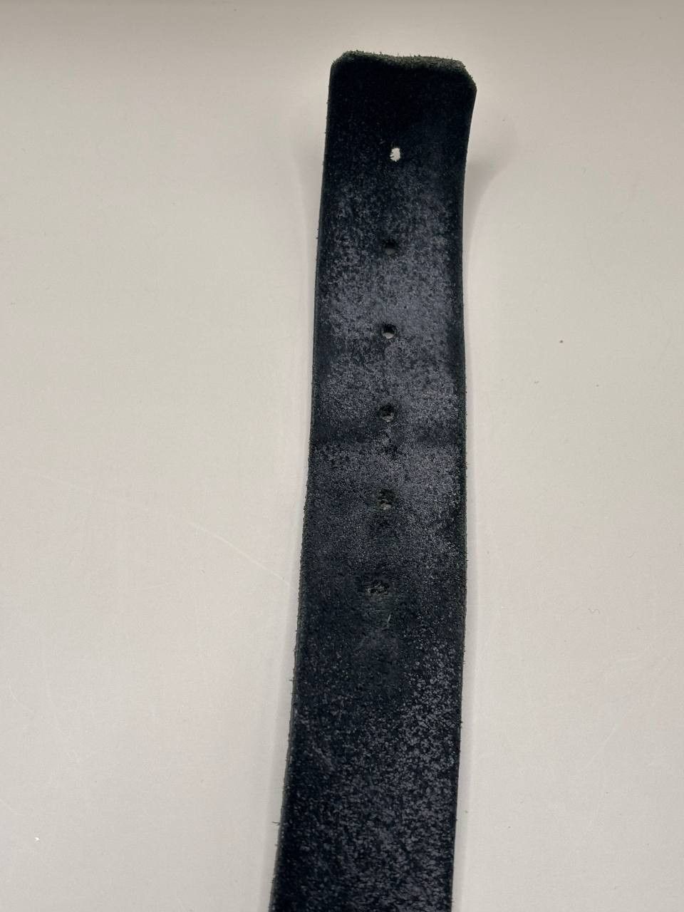 Replay Replay Black Leather Belt 106cm Made in Italy Textured Logo Size 38 - 3 Thumbnail