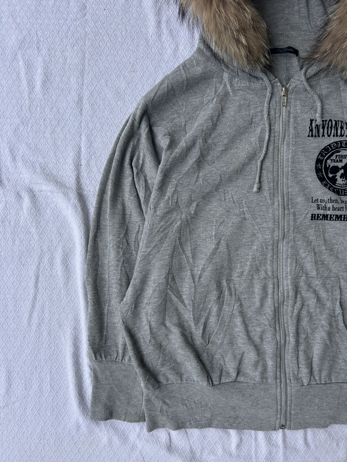 Japanese Brand Sly bomber fur hoodie skull ifsixwasnine lgb Size US L / EU 52-54 / 3 - 6 Thumbnail