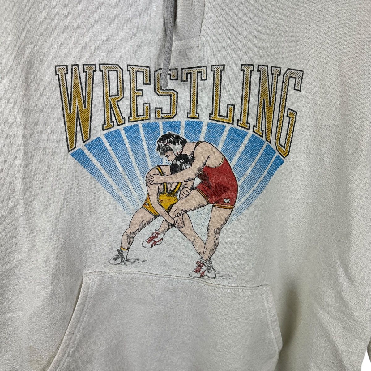 Jerzees × Vintage Vintage 70s Jerzees Wrestling School Promo Hoodie Size US L / EU 52-54 / 3 - 3 Thumbnail
