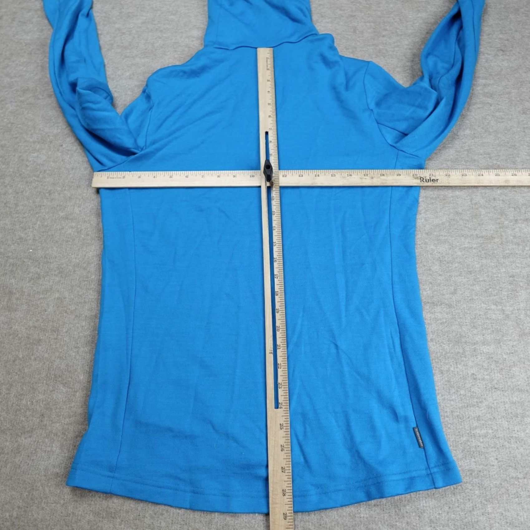 Icebreaker Icebreaker Mens Sweater Medium Blue Green Teal Full Zip 100% Wool Size US M / EU 48-50 / 2 - 2 Thumbnail