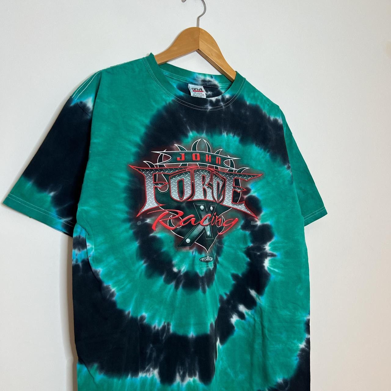 Vintage vintage john force drag racing tee shirt Size US L / EU 52-54 / 3 - 2 Thumbnail