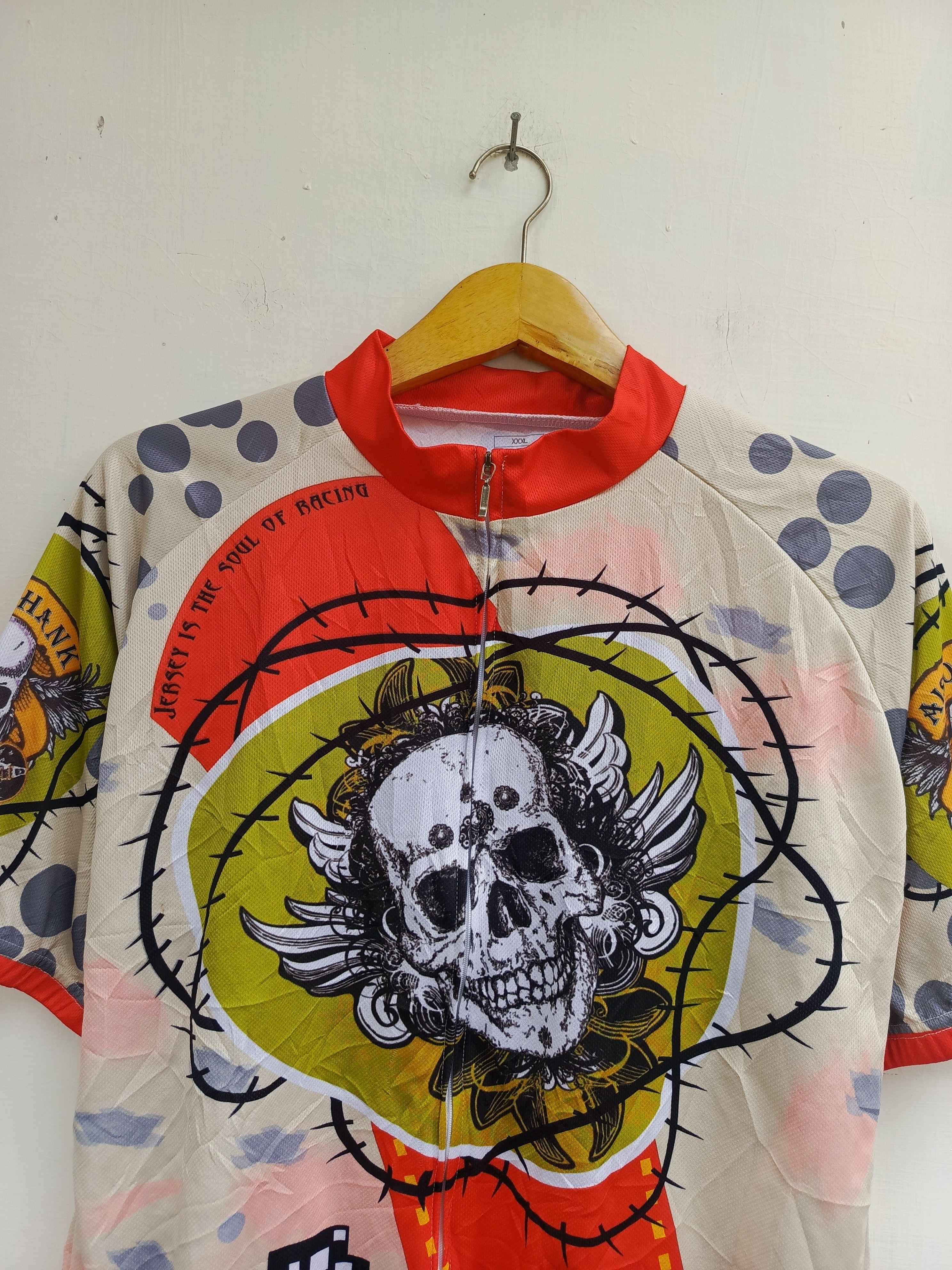 Other Rare Aison Hank Skull Bike Jersey – Unique Cycling Wear Size US XXL / EU 58 / 5 - 2 Thumbnail