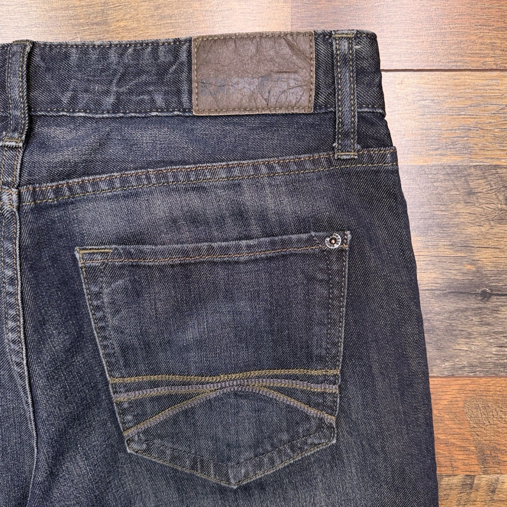 Express Express Jeans Mens Slim Mid Rise 31x30 Blue 2011 Stretch Denim Zip 5-Pocket Logo Modern Straight Vintage No Size US 31 - 6 Thumbnail