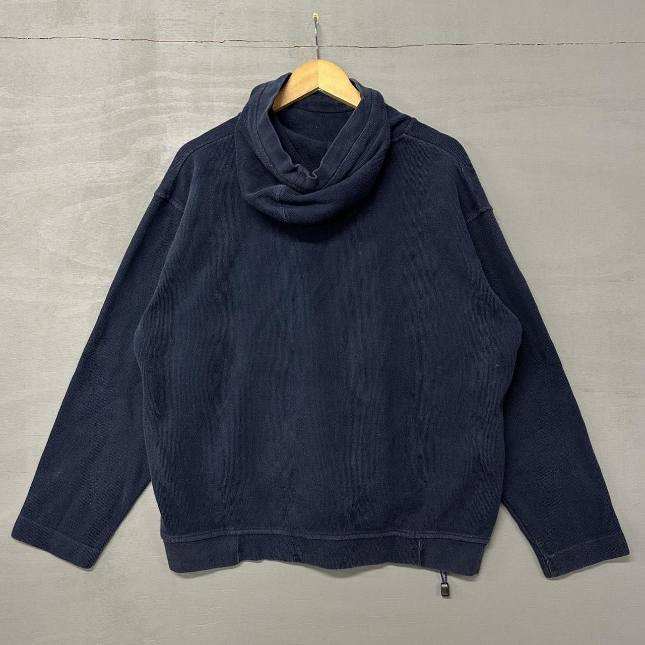 Nike Rare Nike Y2K Navy Blue Pullover Hoodie Sweatshirt Large Size US L / EU 52-54 / 3 - 2 Thumbnail