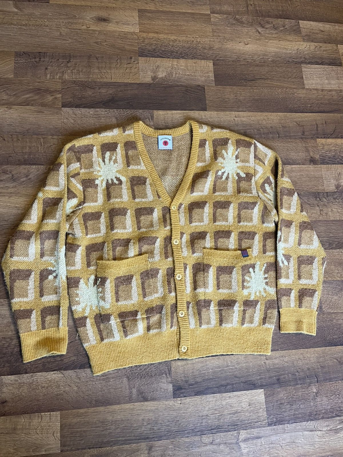 Cream Waffle Cardigan Cream Waffle Cardigan