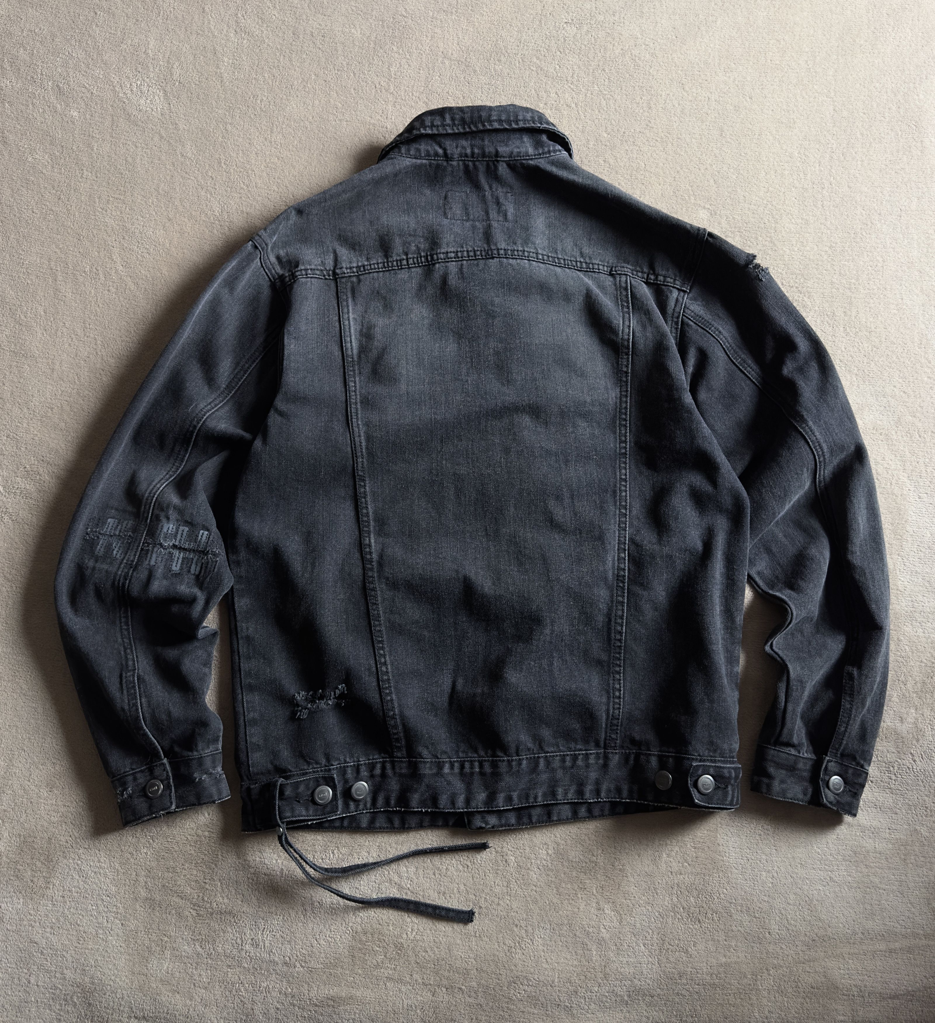 Kith KITH Distressed Denim Jacket Cotton Black sz.L Size US L / EU 52-54 / 3 - 3 Thumbnail