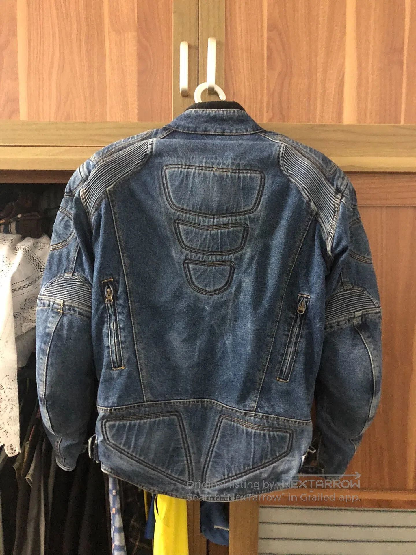 Vintage vintage motorcycle denim jacket from 90s. Size US M / EU 48-50 / 2 - 2 Thumbnail