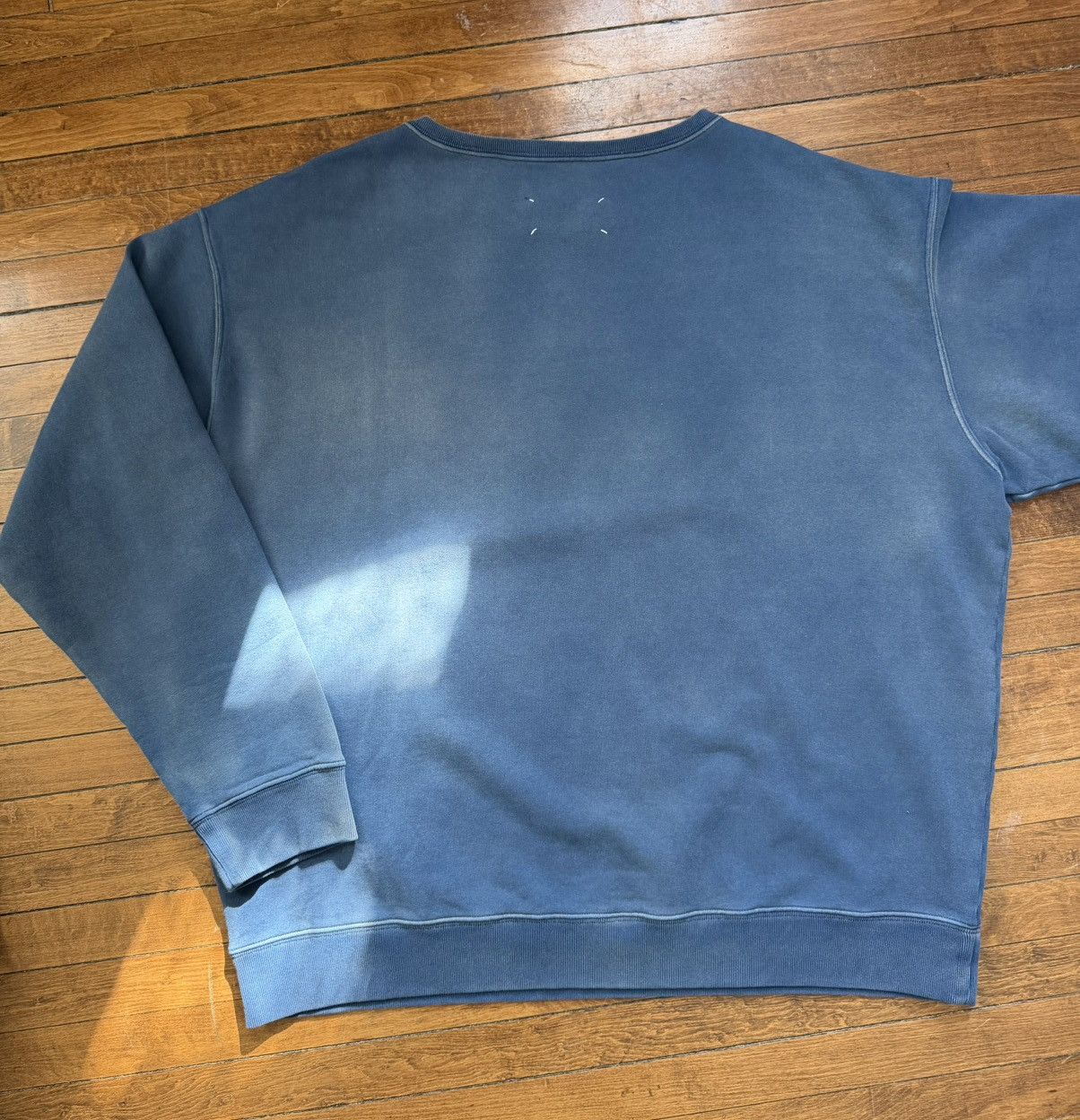 Maison Margiela $1.2k worn-look organic-cotton sweatshirt, XL (oversized),IT Size US XL / EU 56 / 4 - 17 Thumbnail
