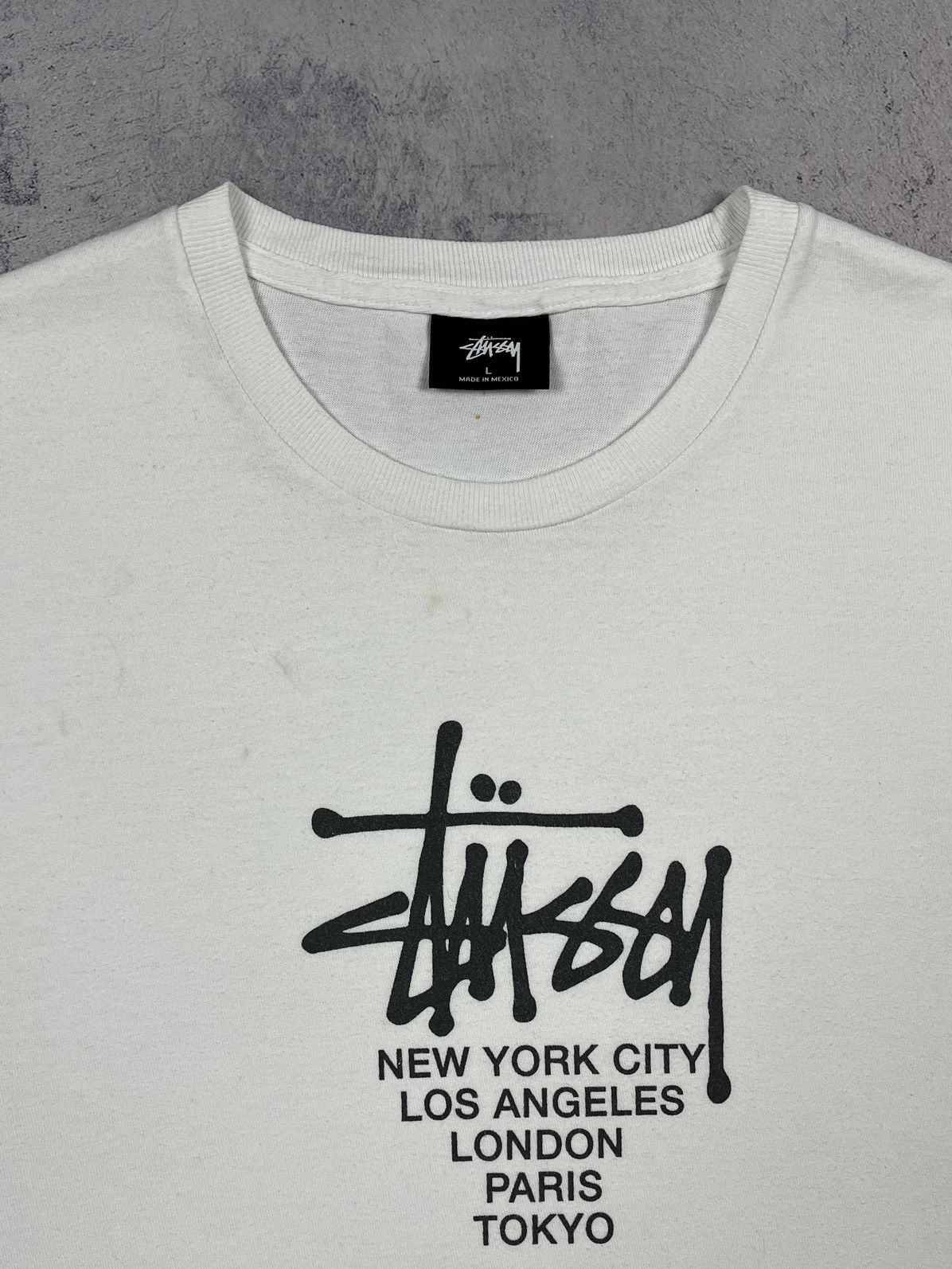 Stussy Vintage Stussy y2k tour big logo rare tee 90’s Size US L / EU 52-54 / 3 - 3 Thumbnail