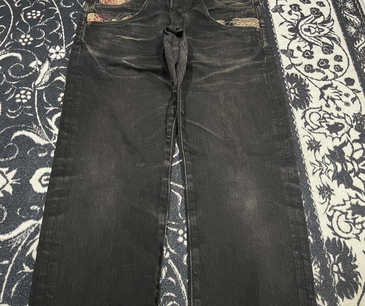 If Six Was Nine 90s KURA BUCKLEBACK DENIM JEANS DISTRESSED DESIGN Size US 29 - 5 Thumbnail