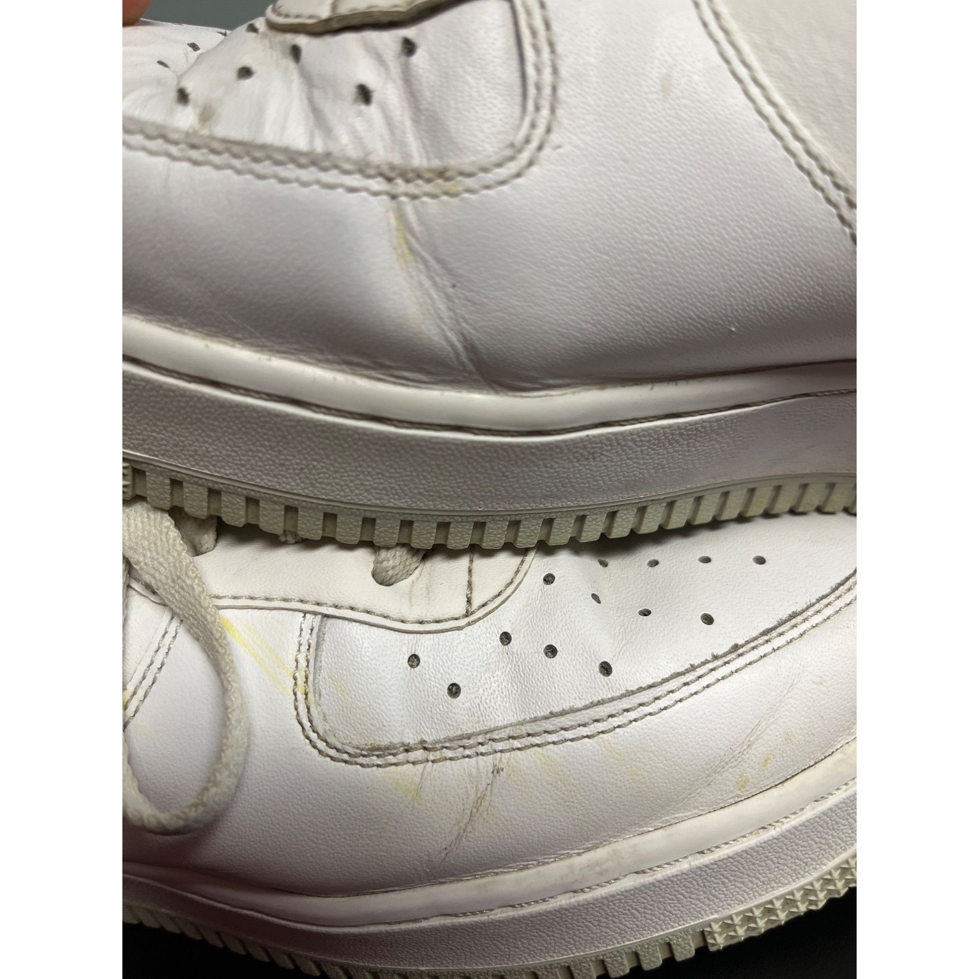 Nike Nike Air Force 1 Men's White Shoes/Sneakers Size 12.5 SKU 59 Size US 12.5 / EU 45-46 - 7 Thumbnail