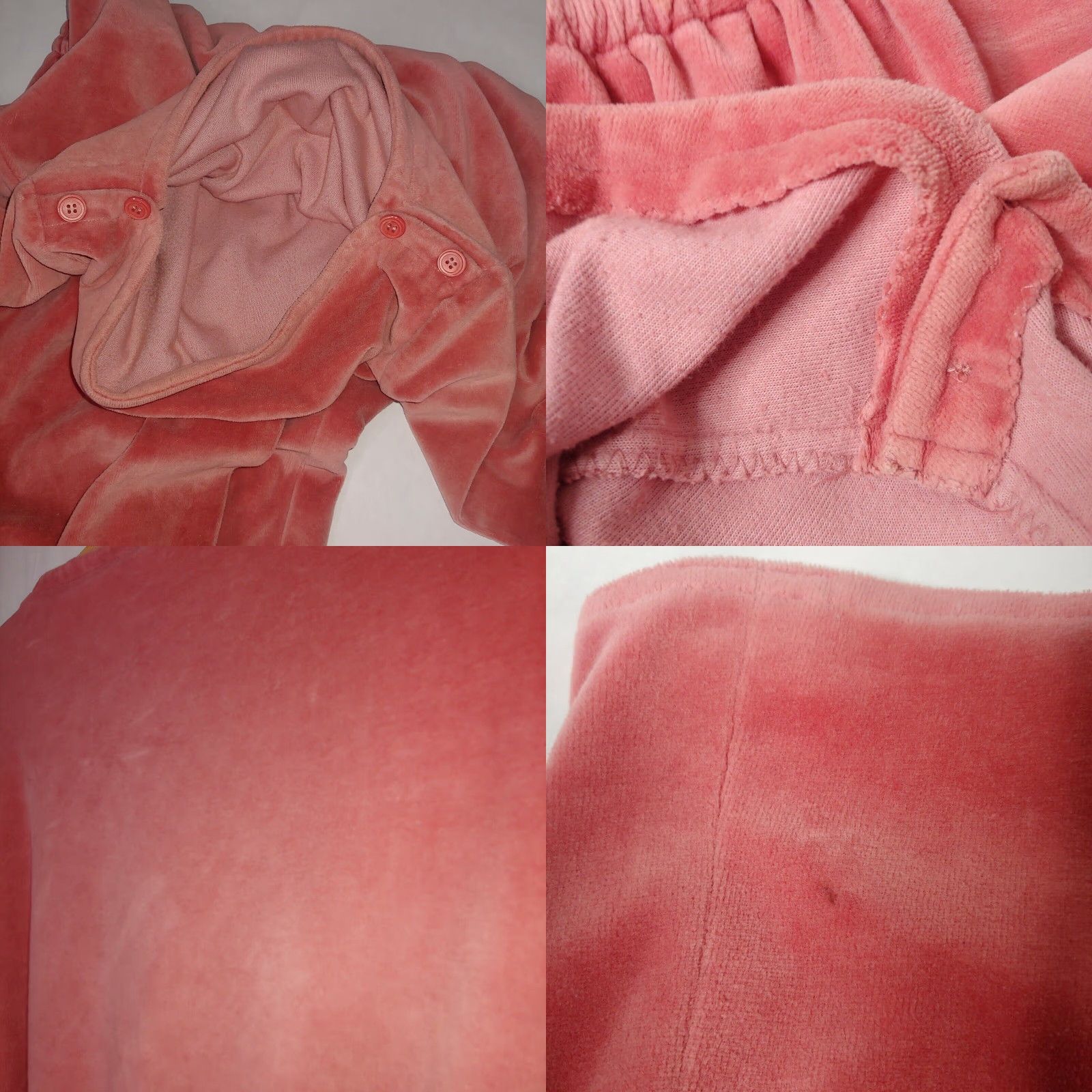 Velour VINTAGE Womens Velvet Velour Wrap Dress Mauve Pink Long Sleeve Secretary Dress Knee Length M Womens Velour Secretar y Turned? Size M / US 6-8 / IT 42-44 - 8 Thumbnail