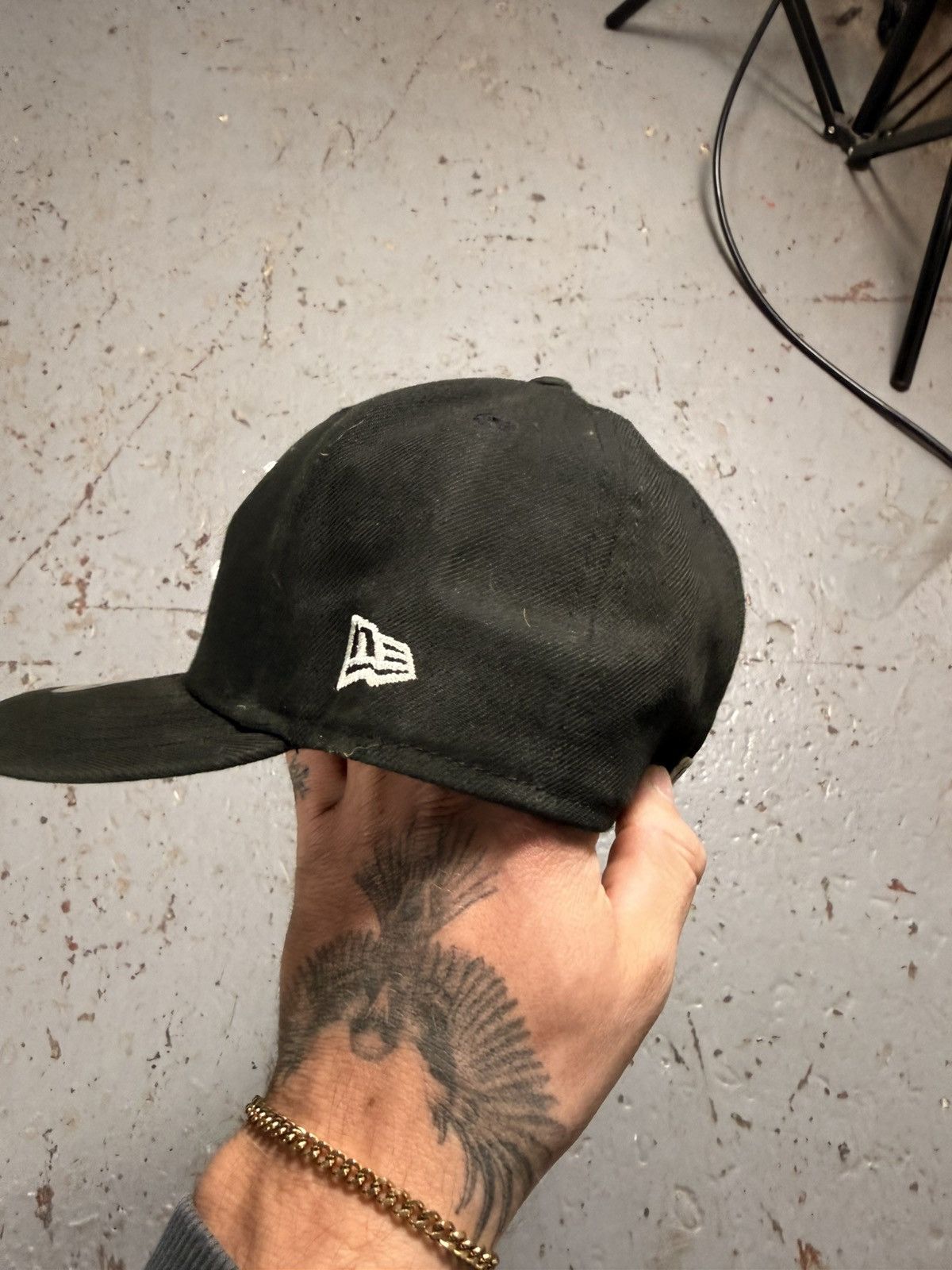 New Era White Sox Classic Black Fitted Size ONE SIZE - 5 Thumbnail