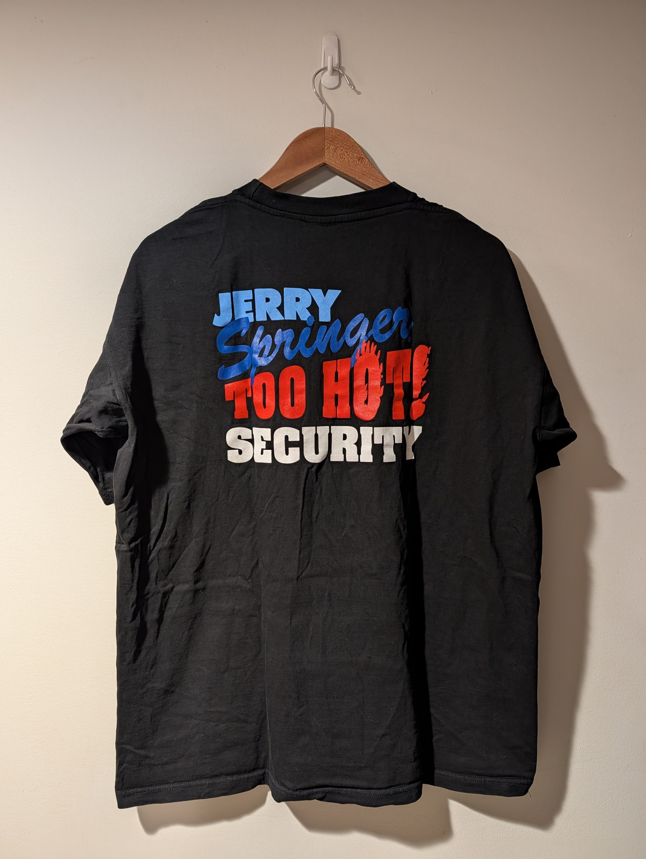 All Sport Vintage 90s Jerry Springer Show Too Hot Security T-Shirt Size US XL / EU 56 / 4 - 1 Thumbnail