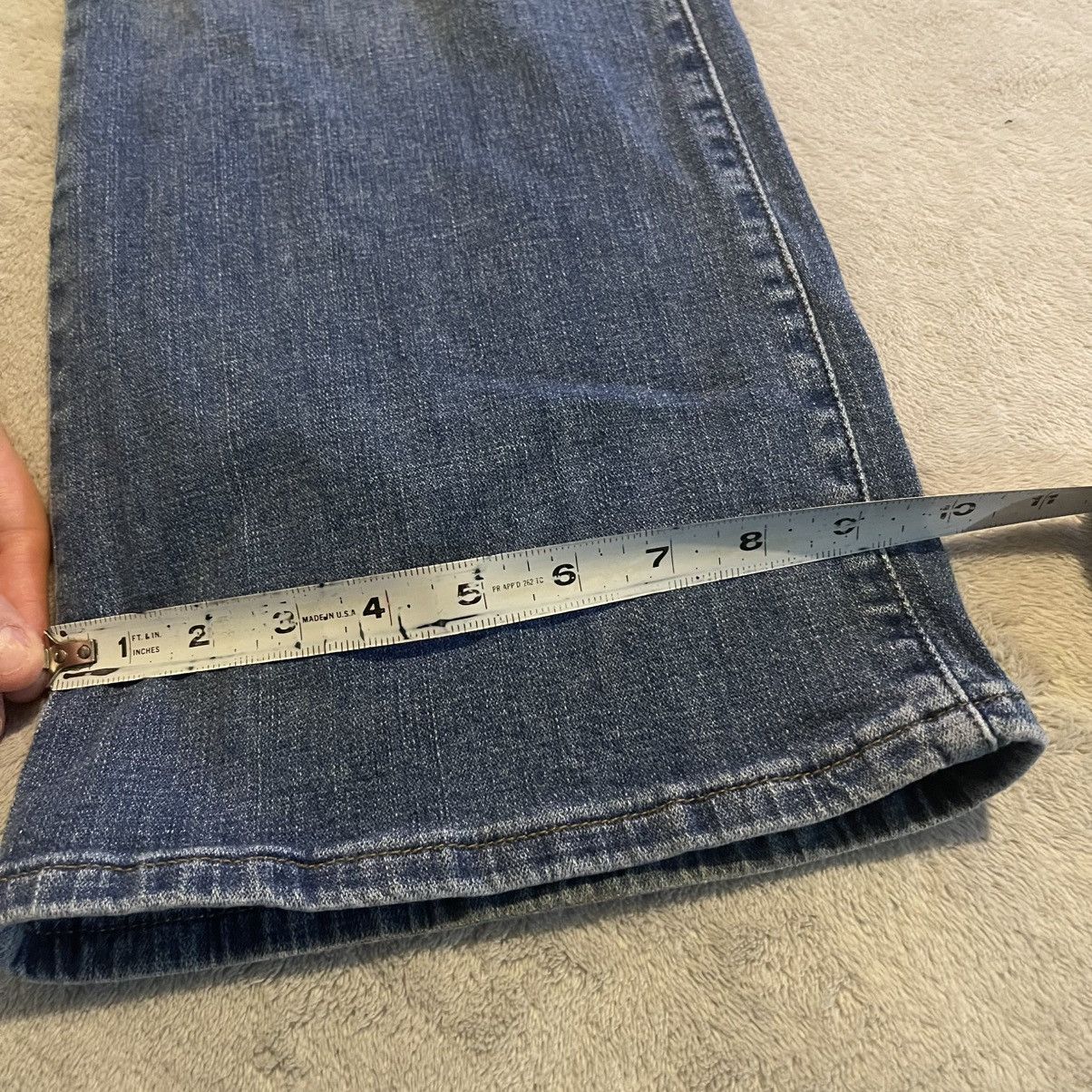 Levi's Vintage Y2K Levis 590 Bootcut Jeans Womens 20W S Blue Denim Size 41" - 9 Thumbnail