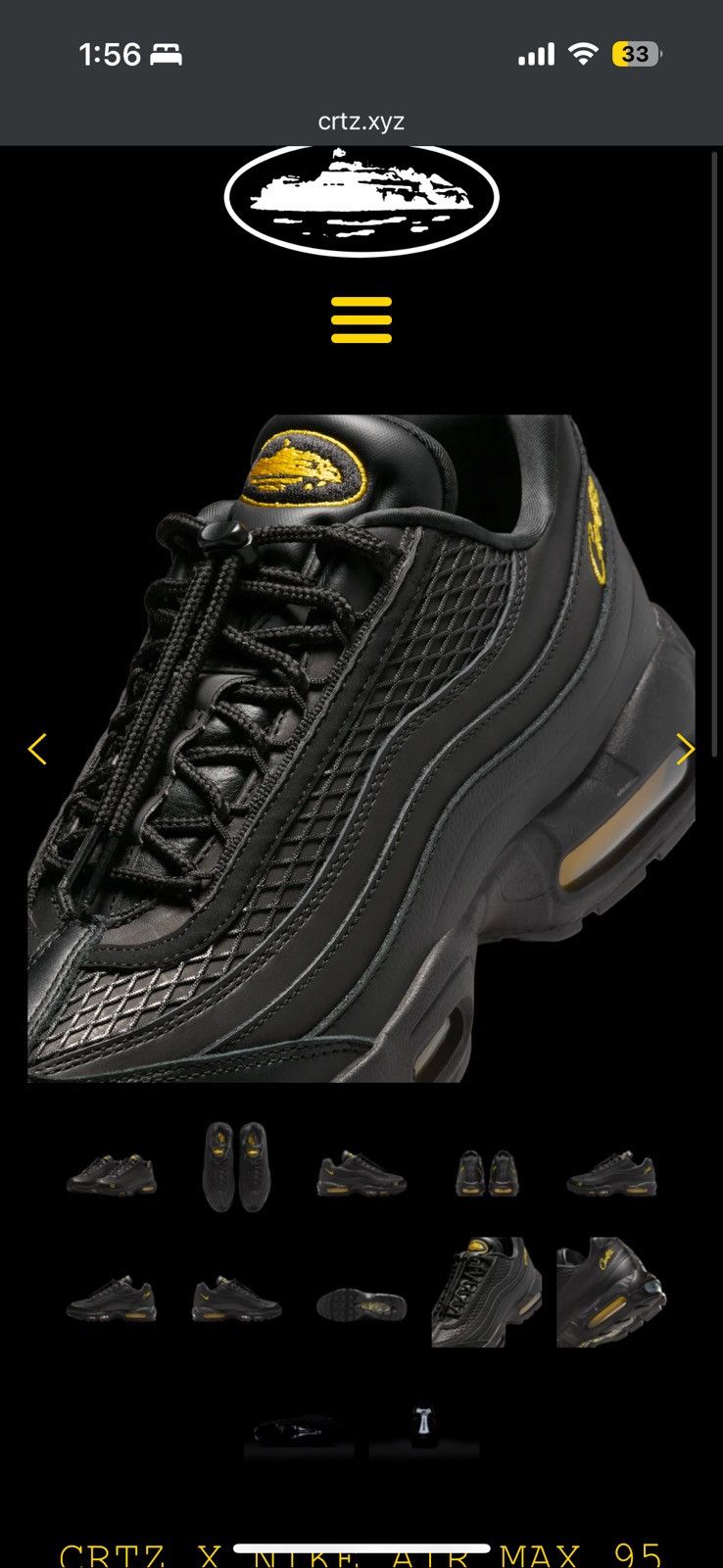 Corteiz × Nike Corteiz CRTZ X NIKE AIR MAX HONEY BLACKS - size 12 Size US 12 / EU 45 - 16 Thumbnail