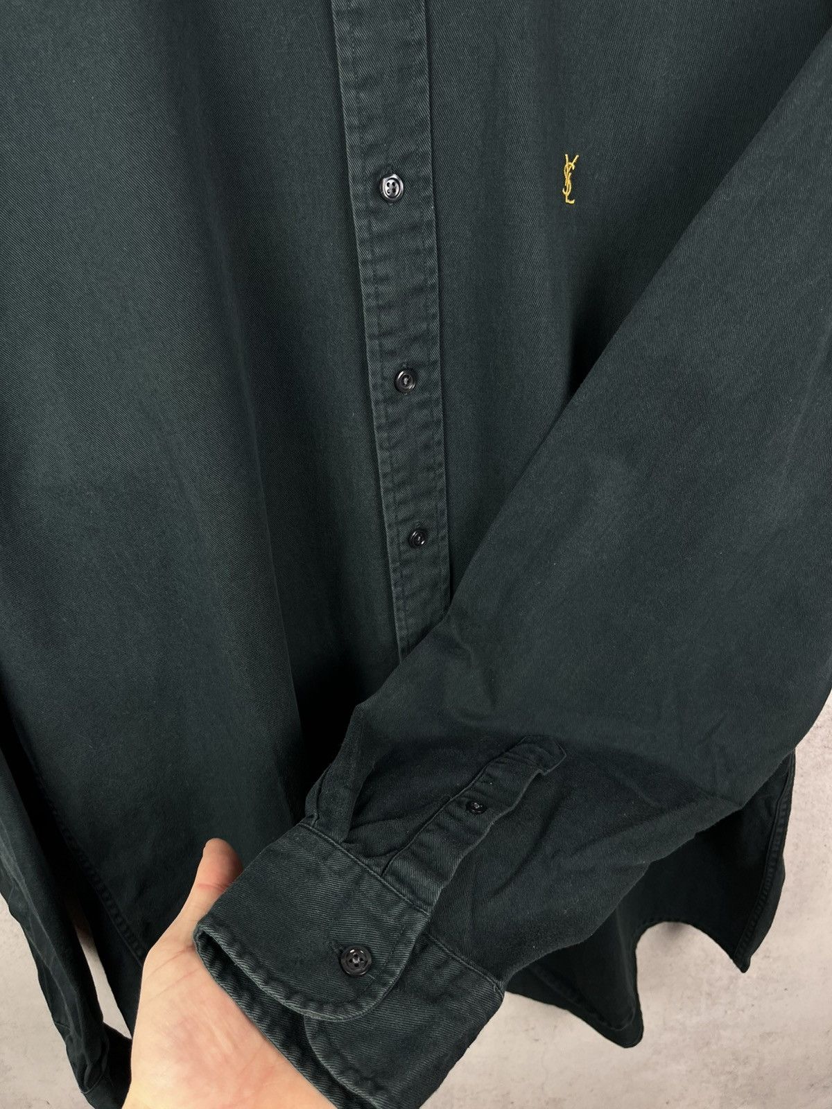 Yves Saint Laurent Vintage Yves Saint Laurent Heavy Button Up Shirt YSL 90s Y2K Size US XL / EU 56 / 4 - 5 Thumbnail