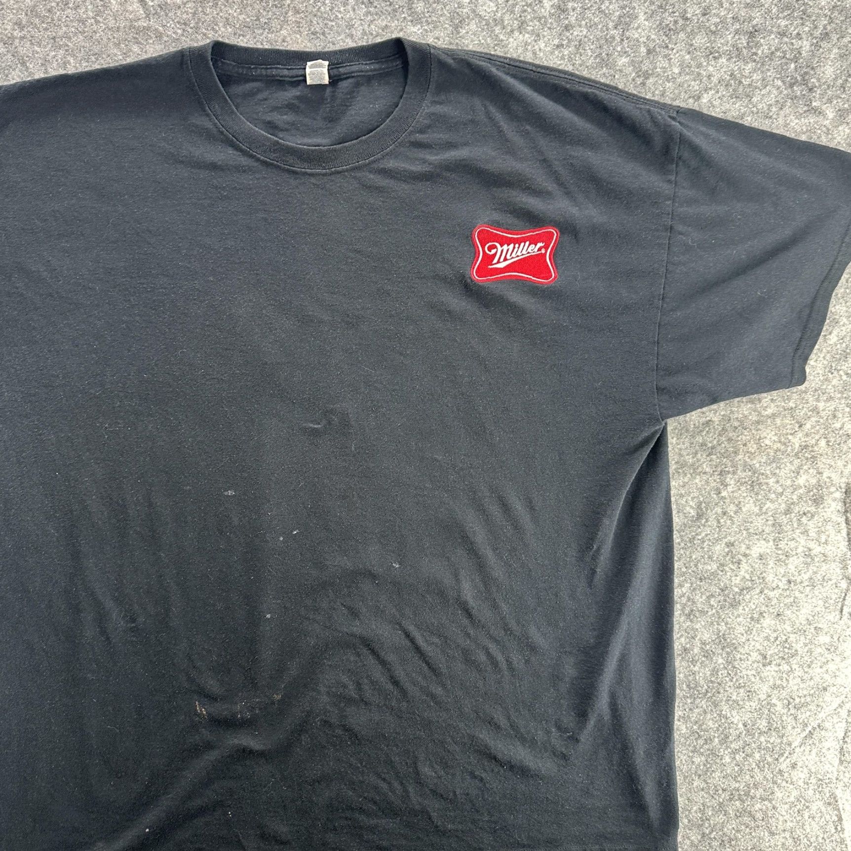 Vintage Miller Shirt Mens 2XL Black Red Logo Beer Tee T-Shirt Brewer Bar Promo 2EG Size US XXL / EU 58 / 5 - 3 Thumbnail