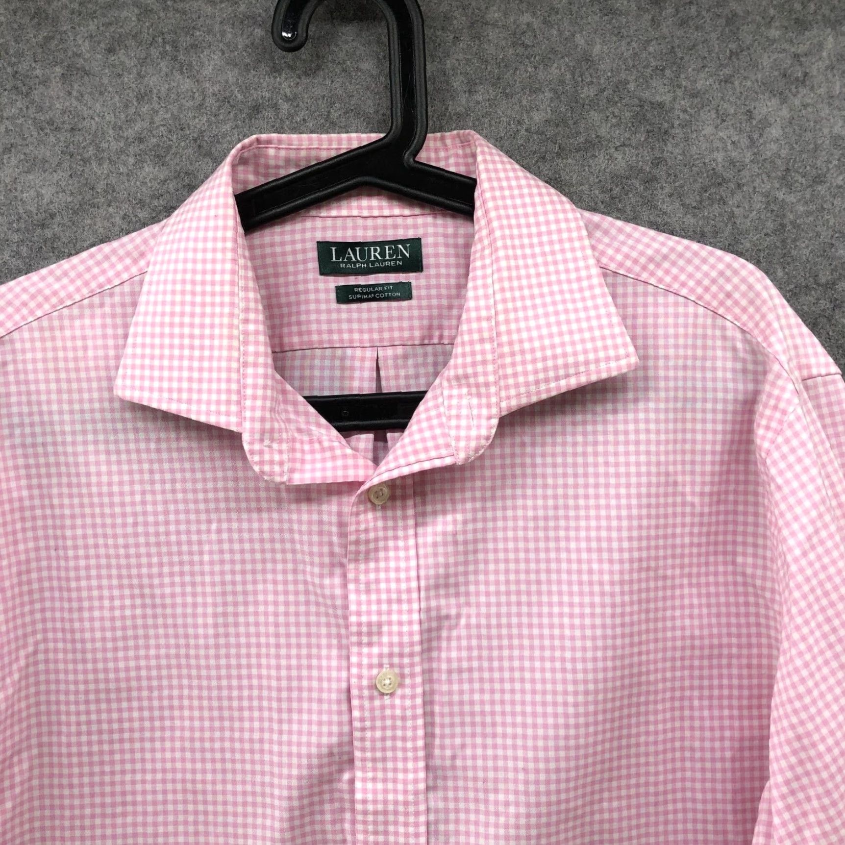 Ralph Lauren Lauren Ralph Lauren Supima Cotton Long Sleeve Shirt Mens L Pink Gingham Regular Shirt Men L Pink Classic Preppy Button-Up Collared White Not provided Size US L / EU 52-54 / 3 - 3 Thumbnail