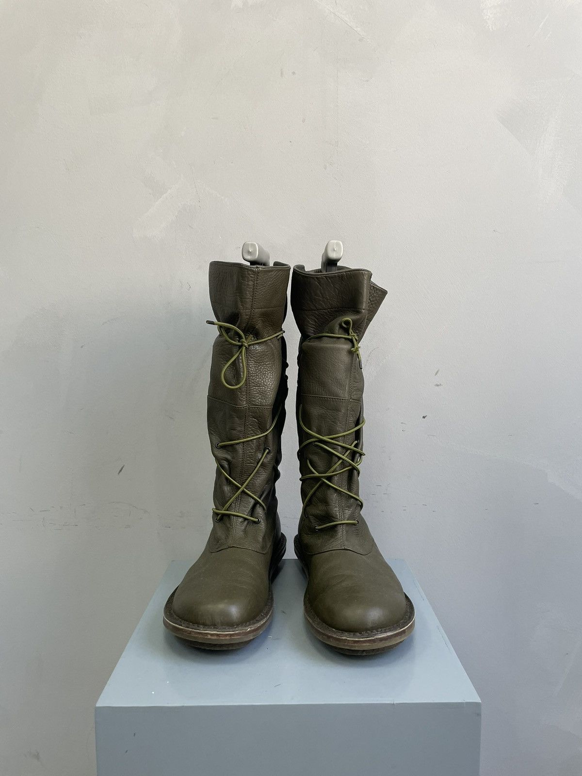 Trippen Rare rick owens style Trippen high moto boots y2k leather Size US 7.5 / EU 40-41 - 4 Thumbnail