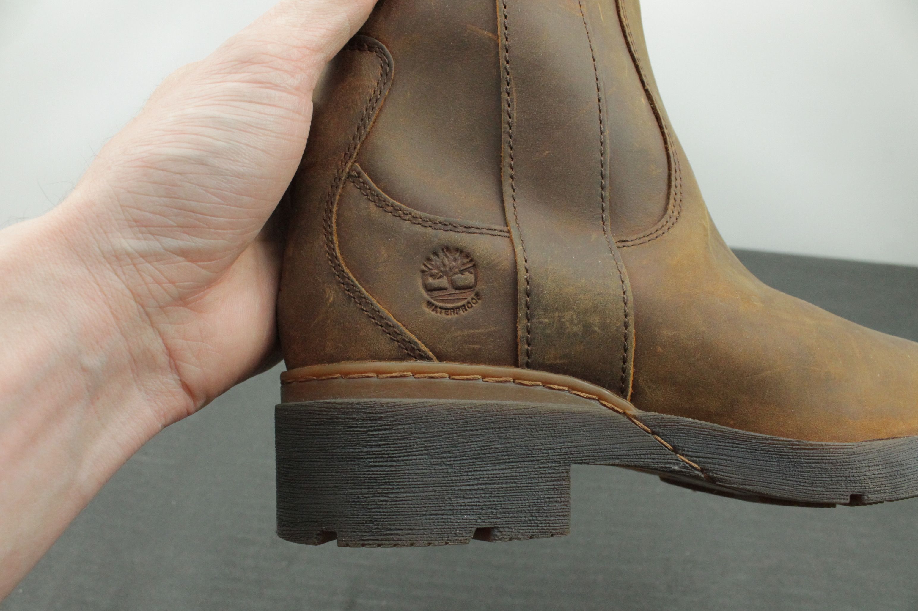 Timberland Timberland Graceyn Waterproof Leather Tall Brown Boot Size US 7 / IT 37 - 8 Thumbnail
