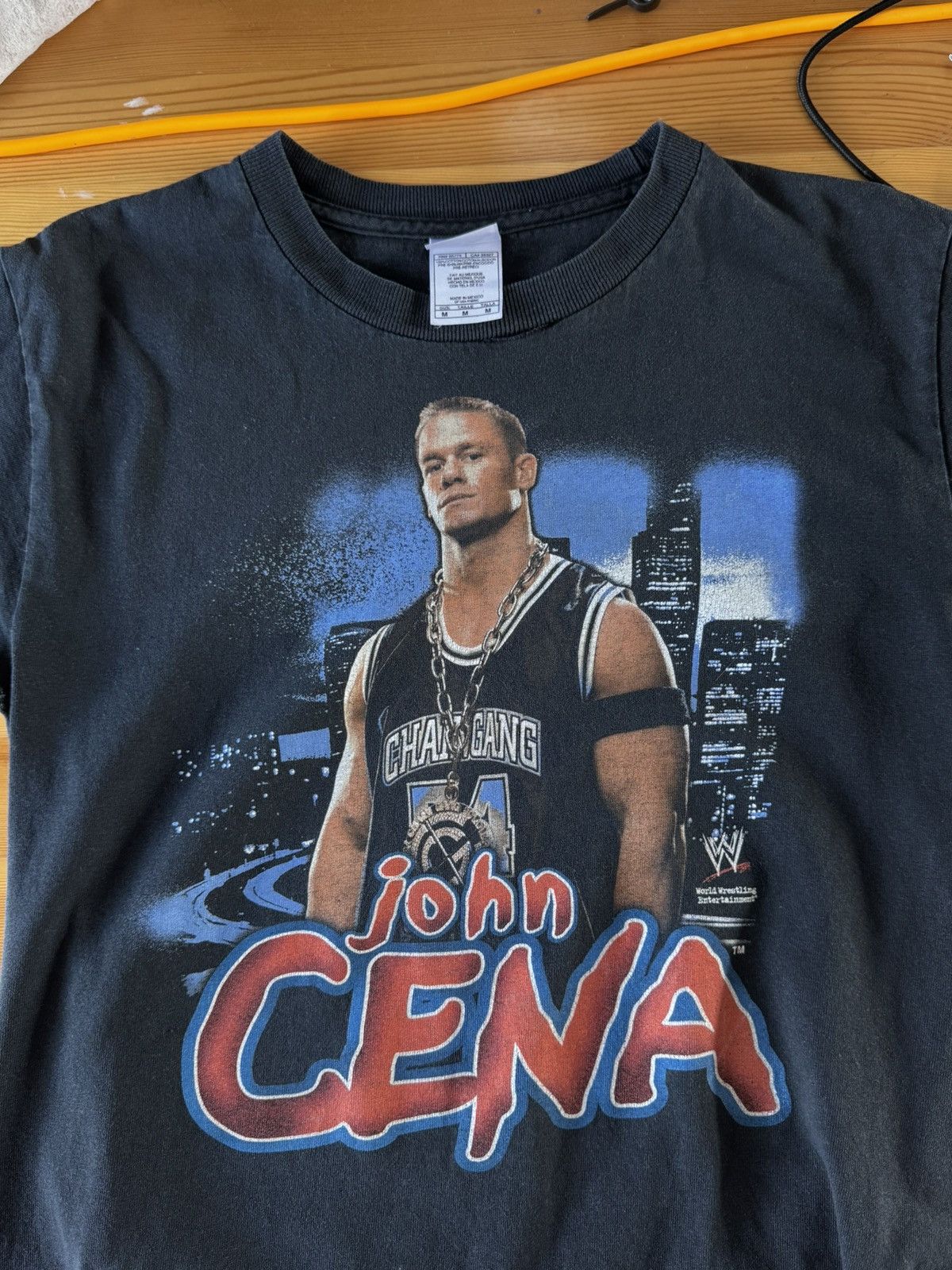 WWE Vintage 2002 John Cena Thug A Nomics WWE Licensed T Shirt Size US M / EU 48-50 / 2 - 6 Thumbnail