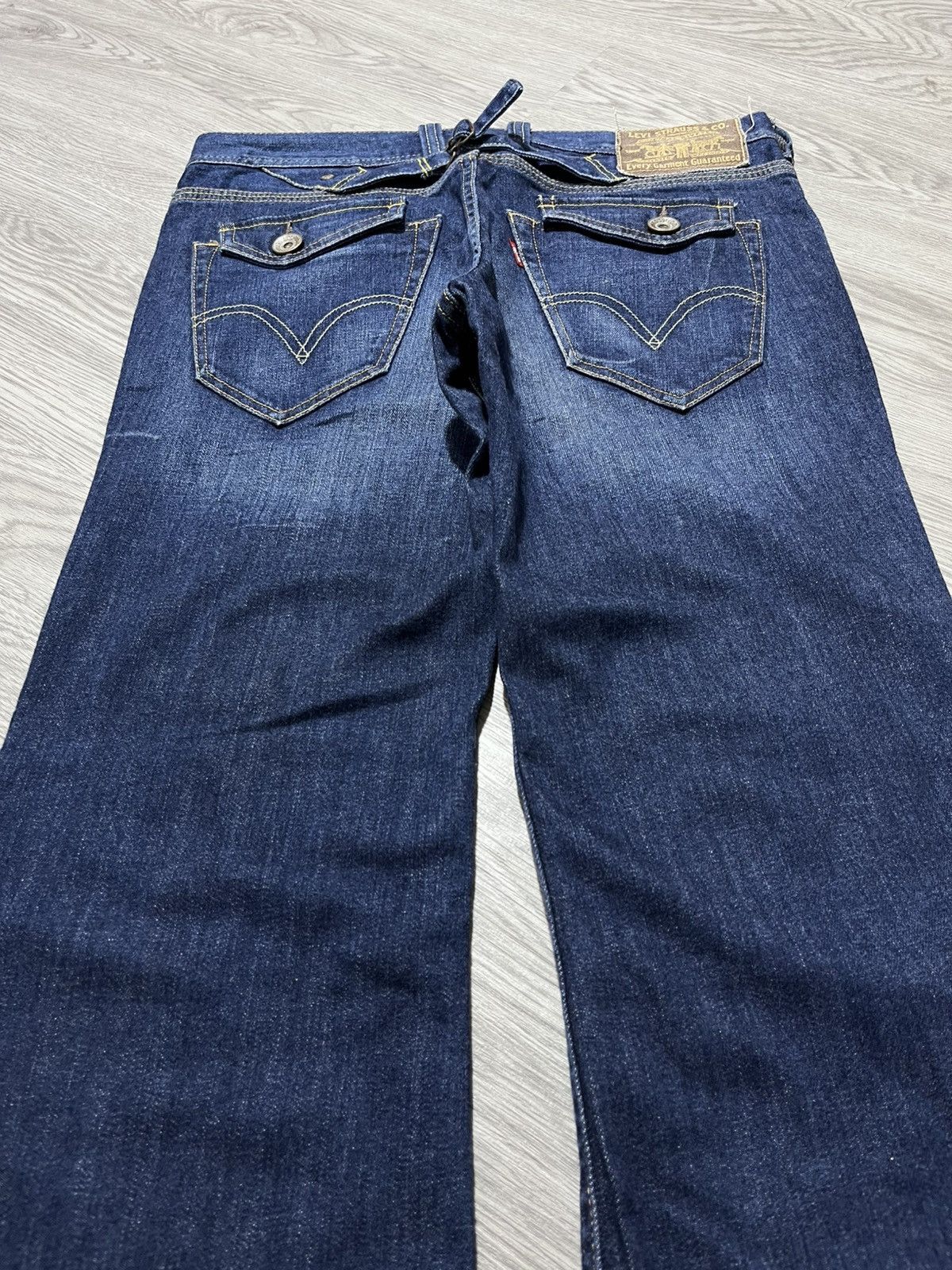 Japanese Brand Vintage Levis Buckleback Bootcut Clawmark Flared Jeans Pants Size US 30 / EU 46 - 15 Thumbnail