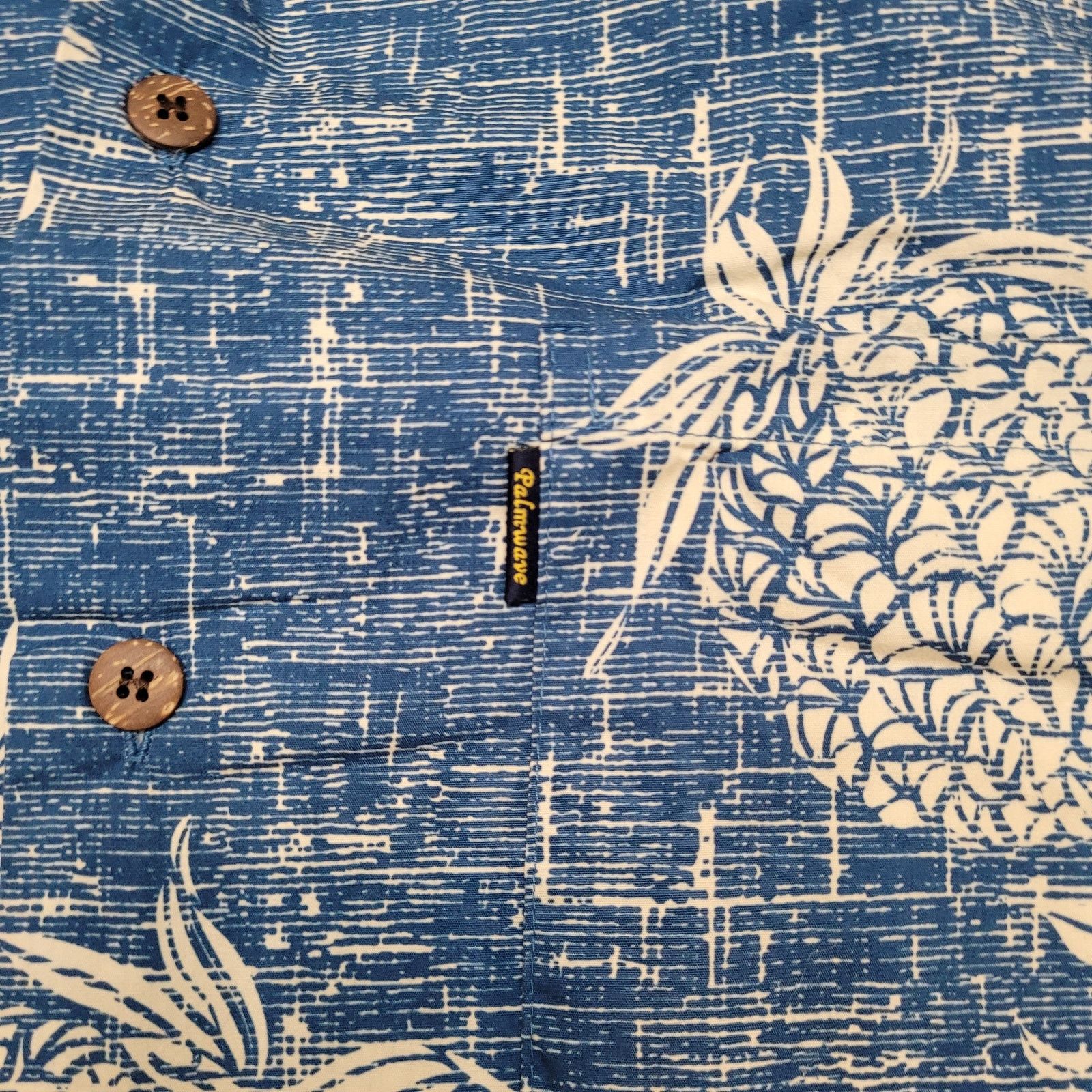 Other Palmwave Hawaiian Shirt Mens XL 24.5" Chest Pineapple Size US XL / EU 56 / 4 - 3 Thumbnail