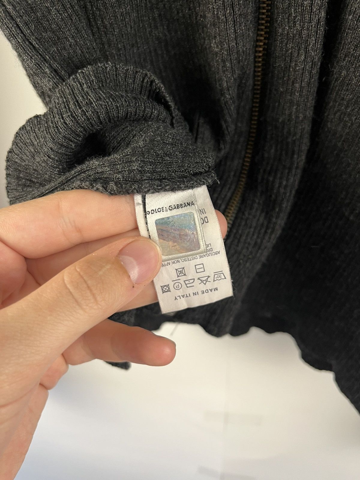 Dolce & Gabbana Dolce & Gabbana D&G Vintage Wool Full Zip Sweater Italy Size US M / EU 48-50 / 2 - 9 Thumbnail