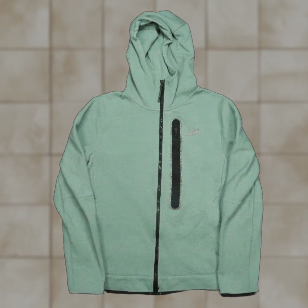 Nike Nike Hoodie Men Small Ice Green Tech Fleece Windrunner Full Zip Winterized Size US S / EU 44-46 / 1 - 1 Thumbnail